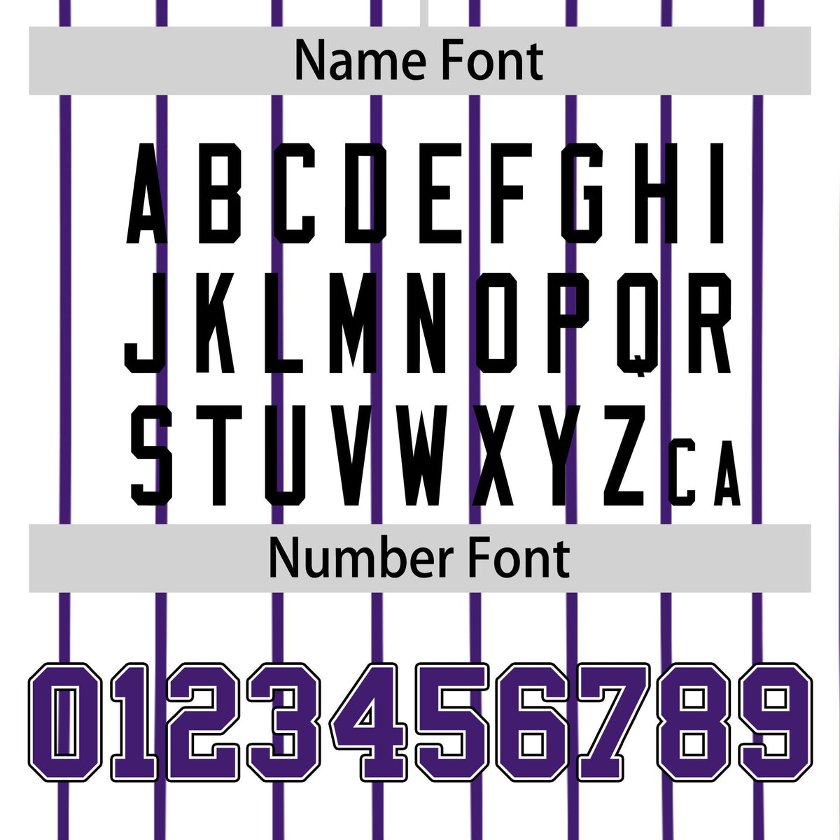 Custom White Purple Pinstripe White-Purple Black Authentic Baseball Jersey