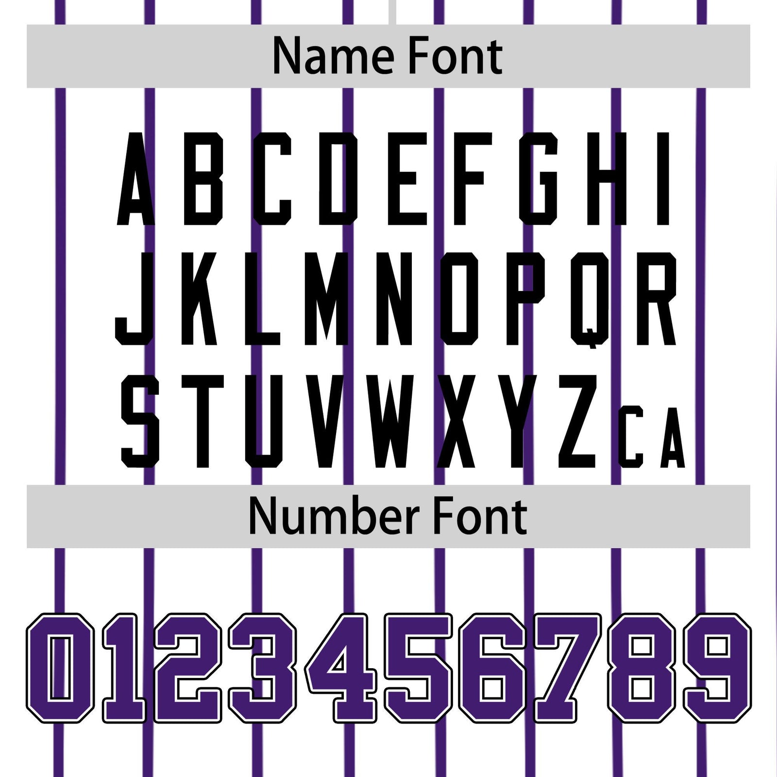 Custom White Purple Pinstripe White-Purple Black Authentic Baseball Jersey