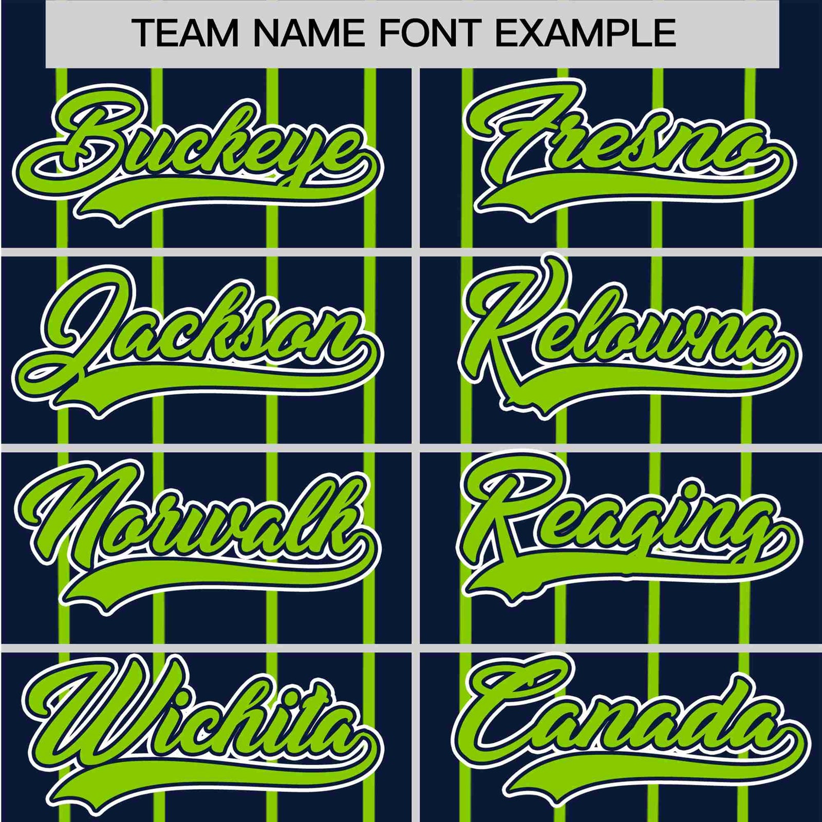 Custom Navy Neon-Green Pinstripe Neon-Green White Authentic Baseball Jersey