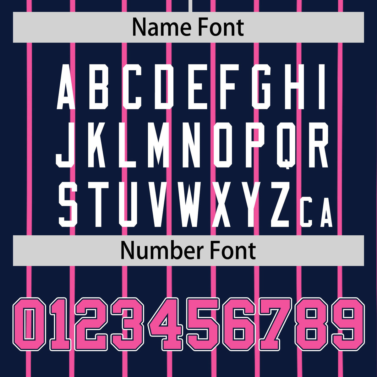 Custom Navy Pink Pinstripe Pink-White Authentic Baseball Jersey