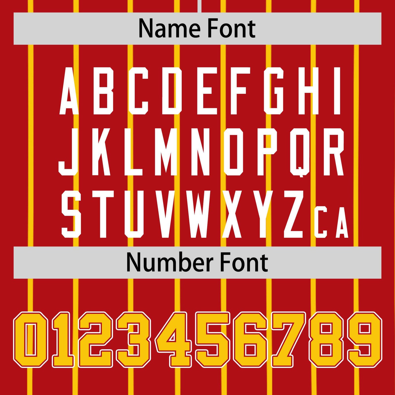 Custom Red Yellow Pinstripe Yellow-White Authentic Baseball Jersey