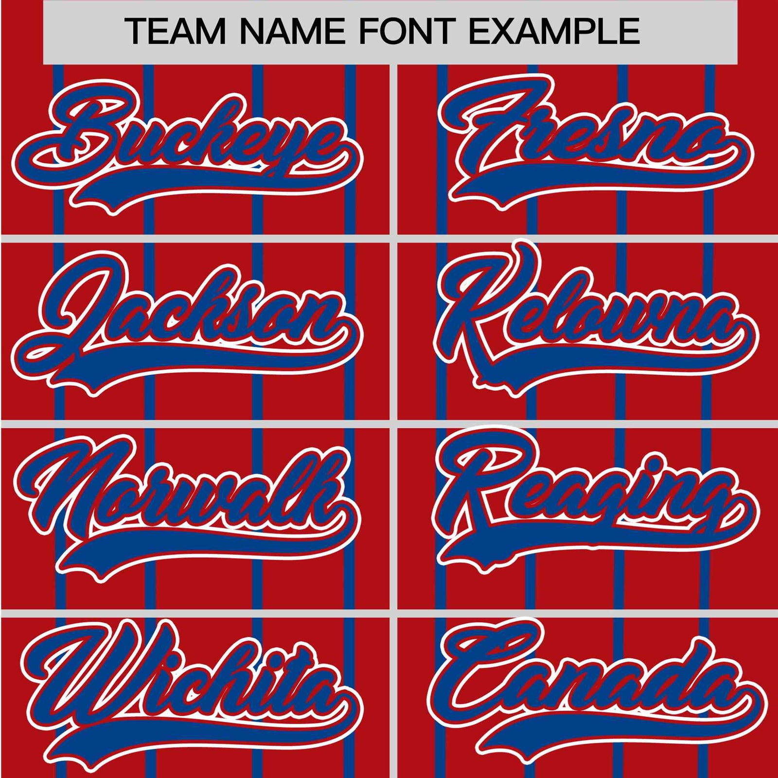 Custom Red Blue Pinstripe Blue-White Authentic Baseball Jersey