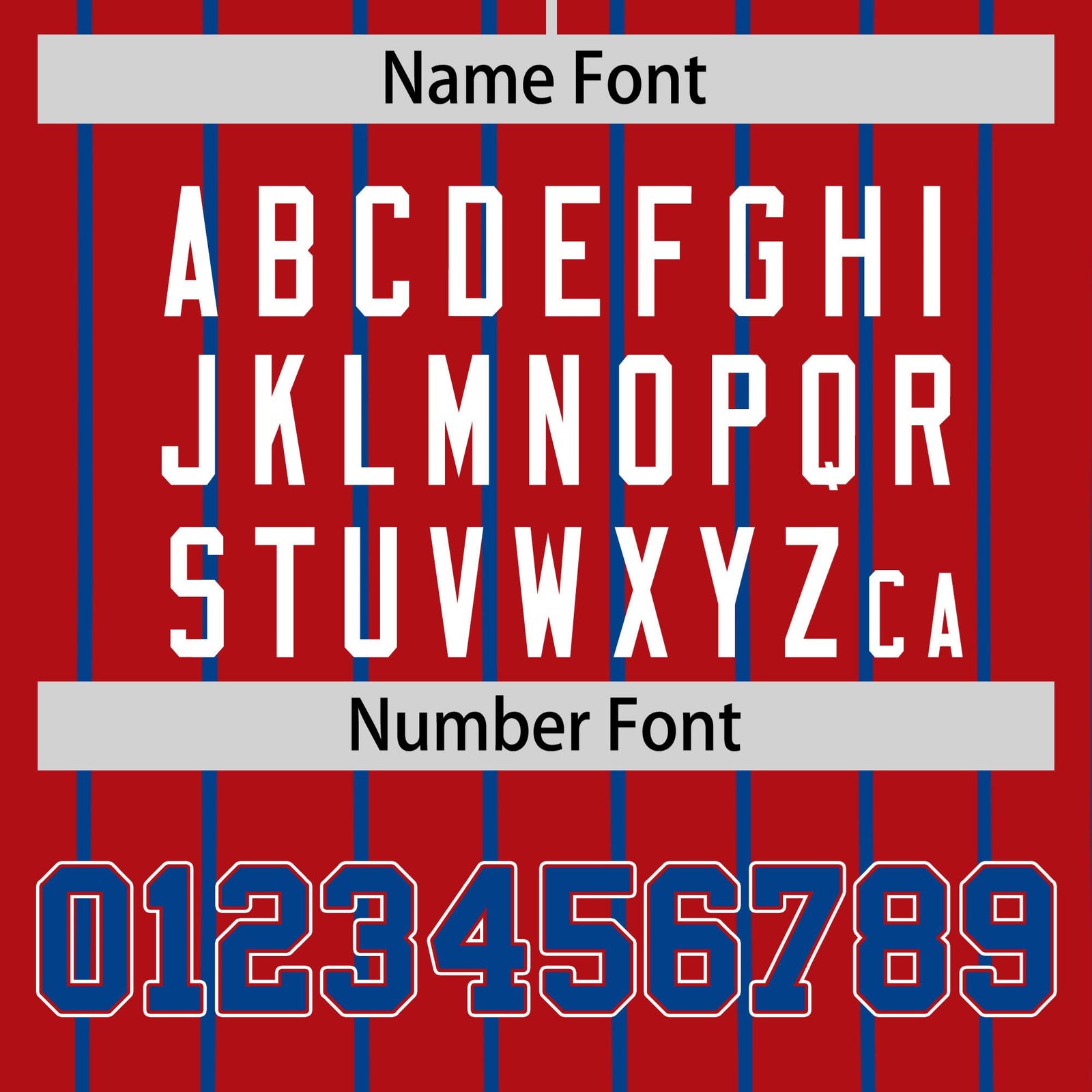 Custom Red Blue Pinstripe Blue-White Authentic Baseball Jersey