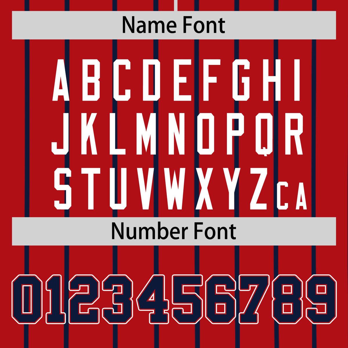 Custom Red Navy Pinstripe Navy-White Authentic Baseball Jersey