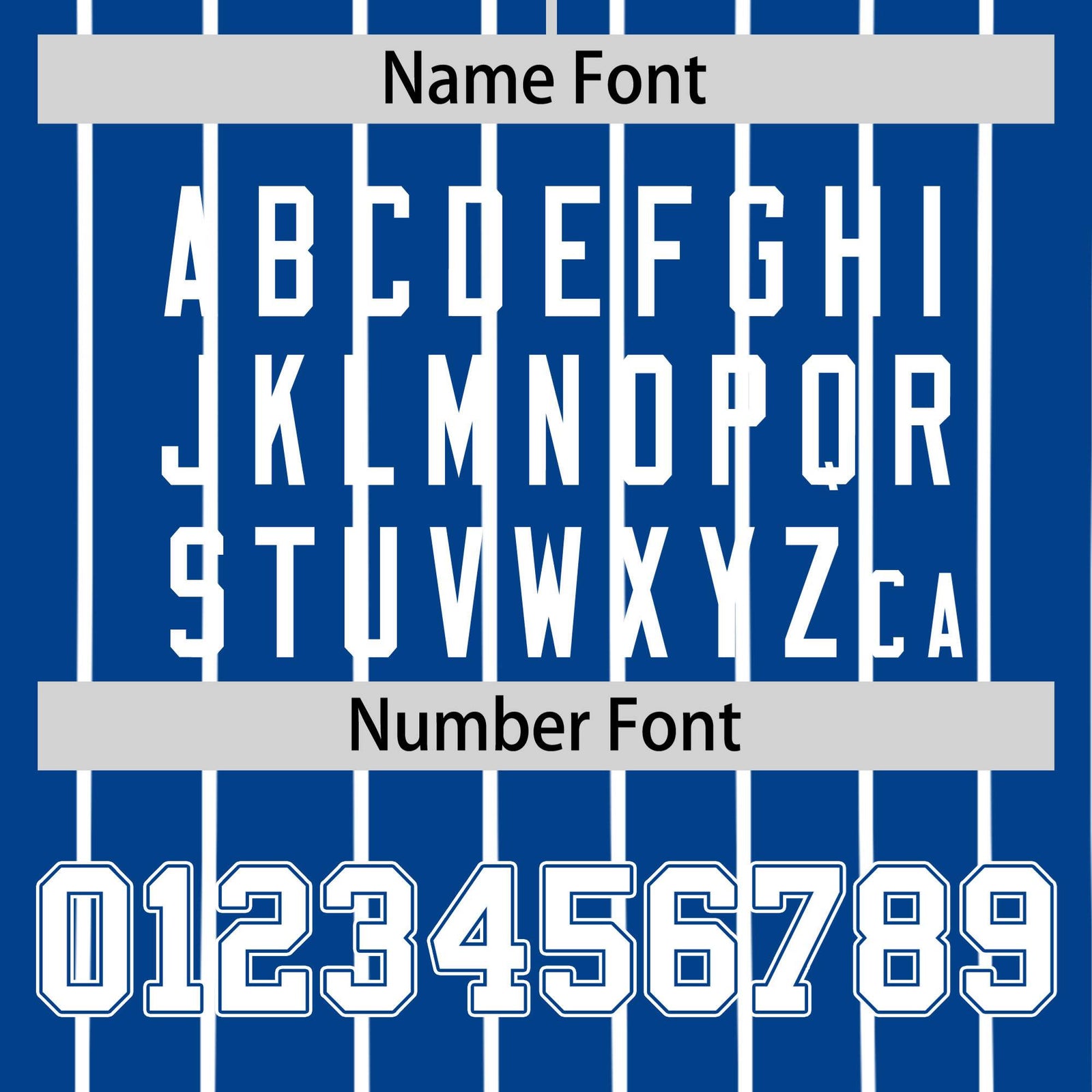 Custom Blue White Pinstripe White-Blue Authentic Baseball Jersey