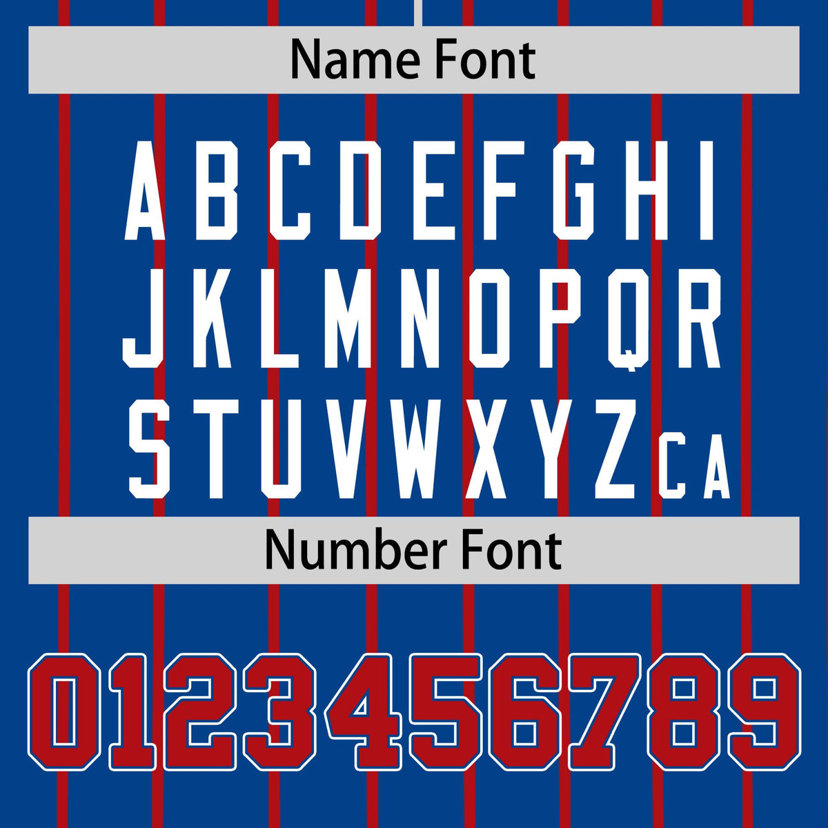 Custom Blue Red Pinstripe Red-White Authentic Baseball Jersey