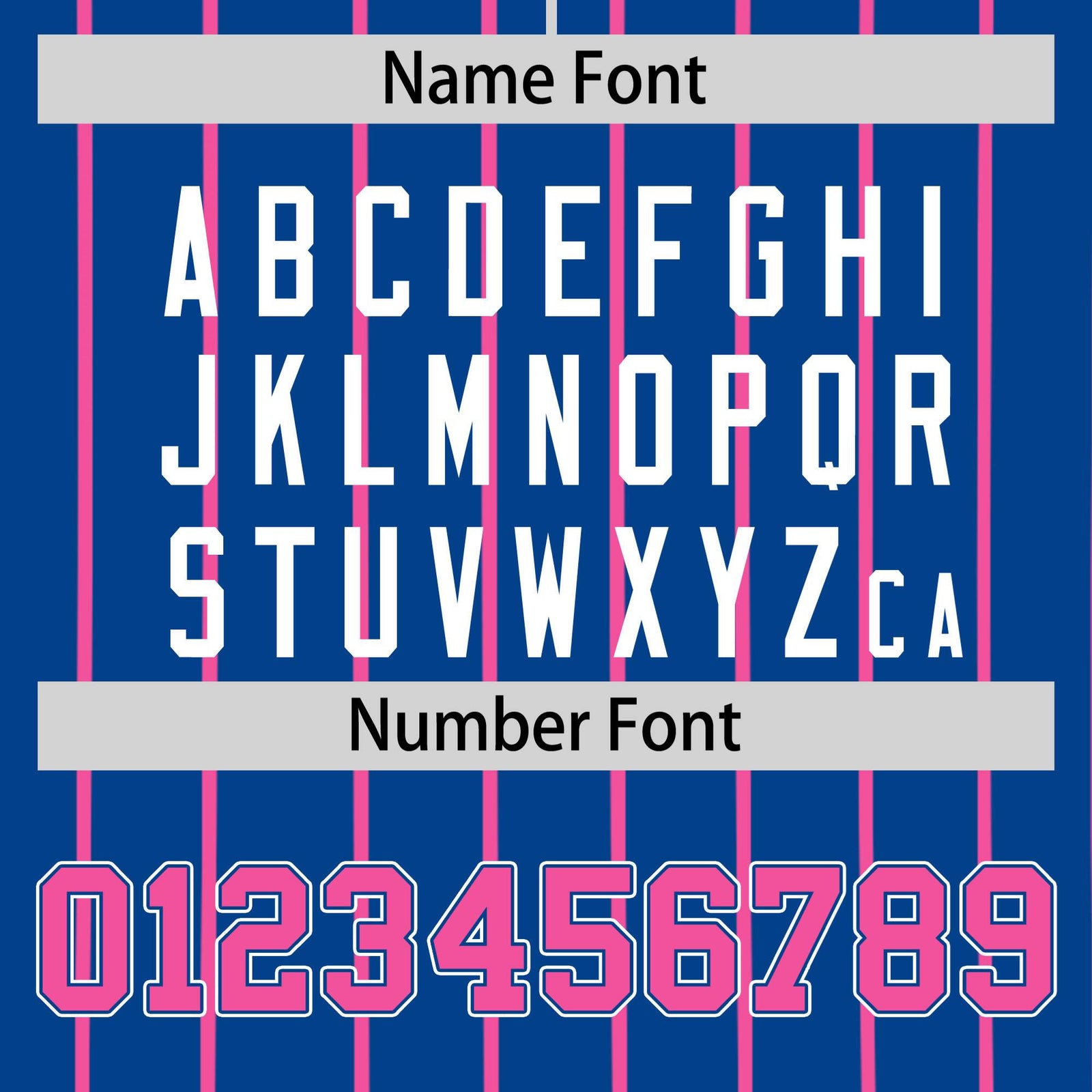 Custom Blue Pink Pinstripe Pink-White Authentic Baseball Jersey