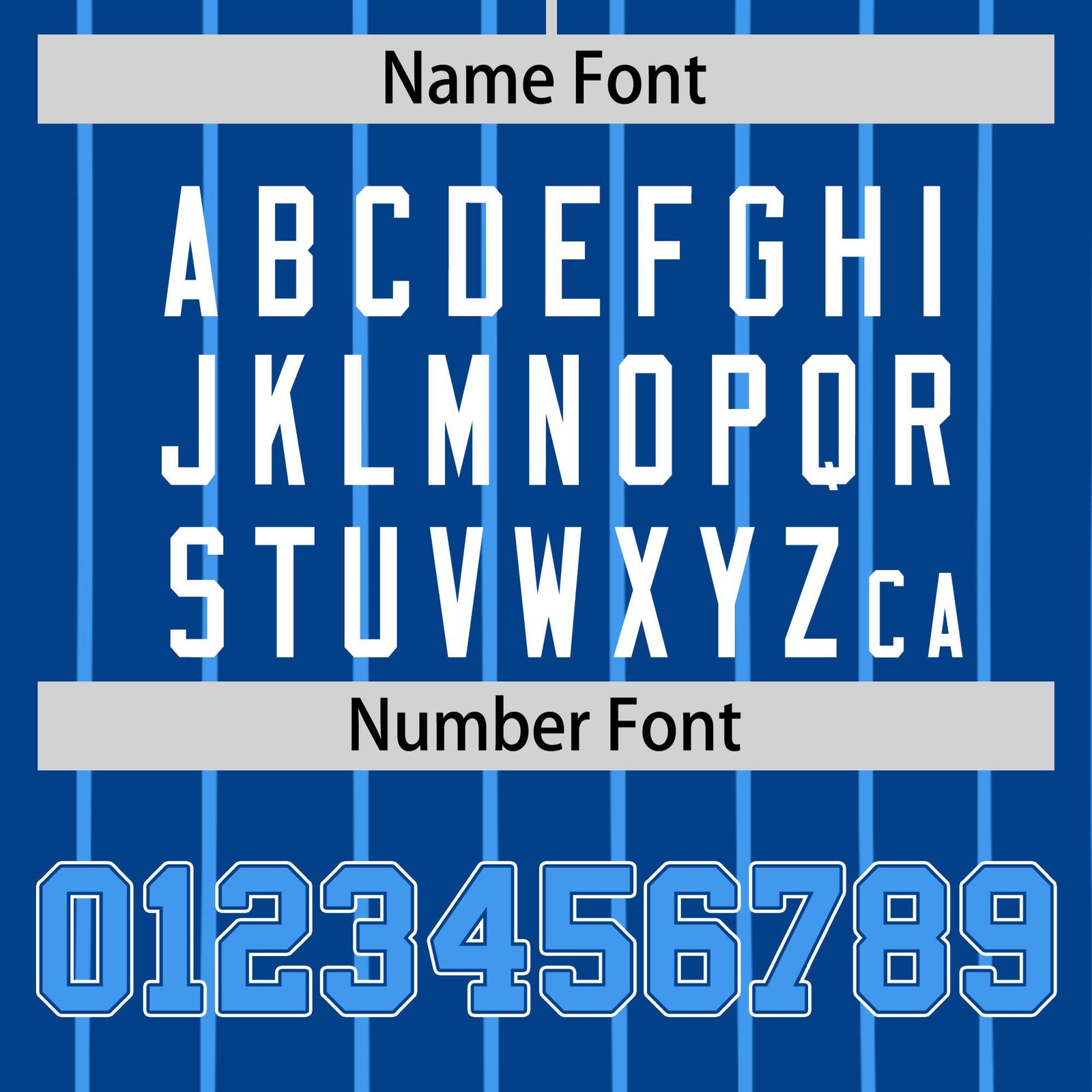 Custom Blue Light-Blue Pinstripe Light-Blue White Authentic Baseball Jersey