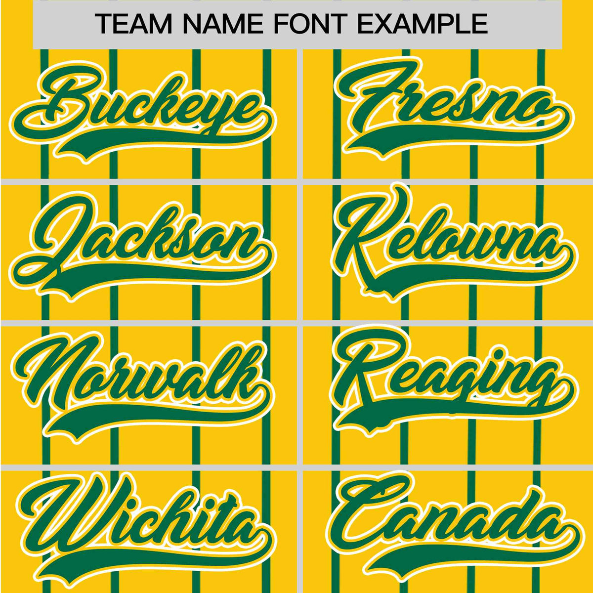 Custom Yellow Kelly-Green Pinstripe Kelly-Green White Authentic Baseball Jersey