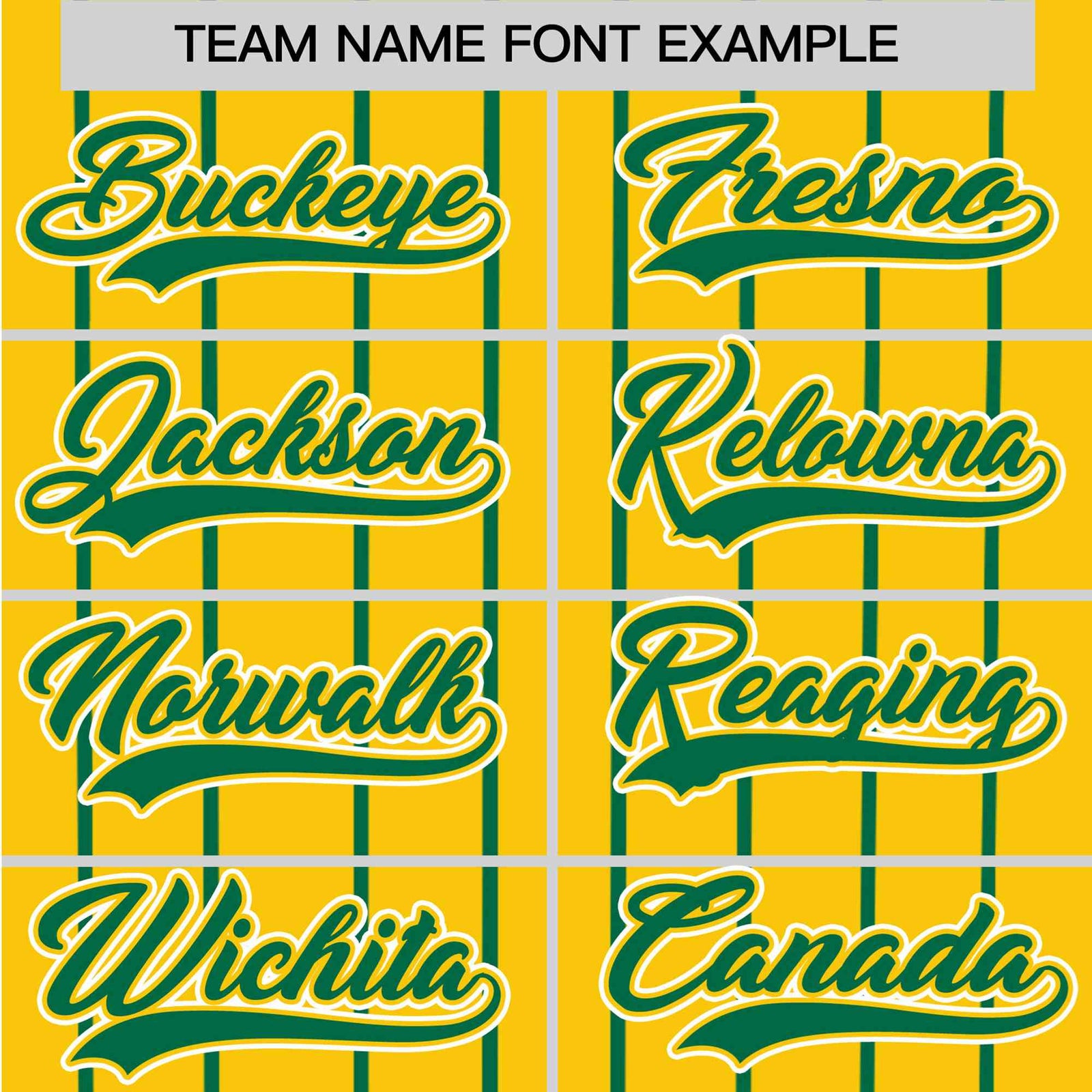 Custom Yellow Kelly-Green Pinstripe Kelly-Green White Authentic Baseball Jersey