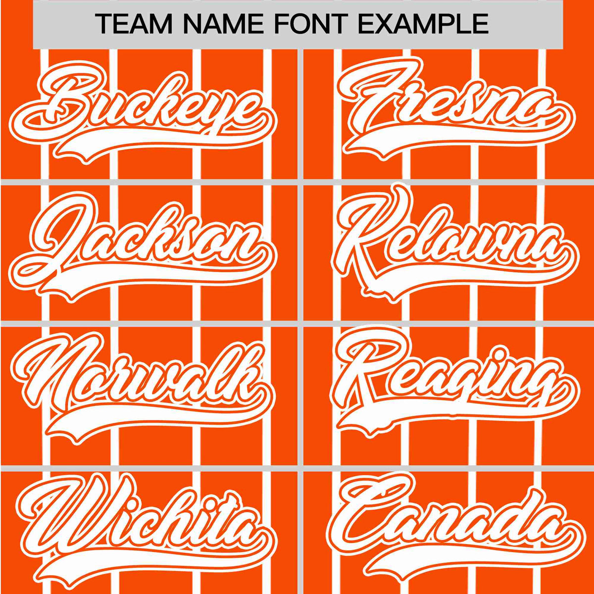 Custom Orange White Pinstripe White-Orange Authentic Baseball Jersey