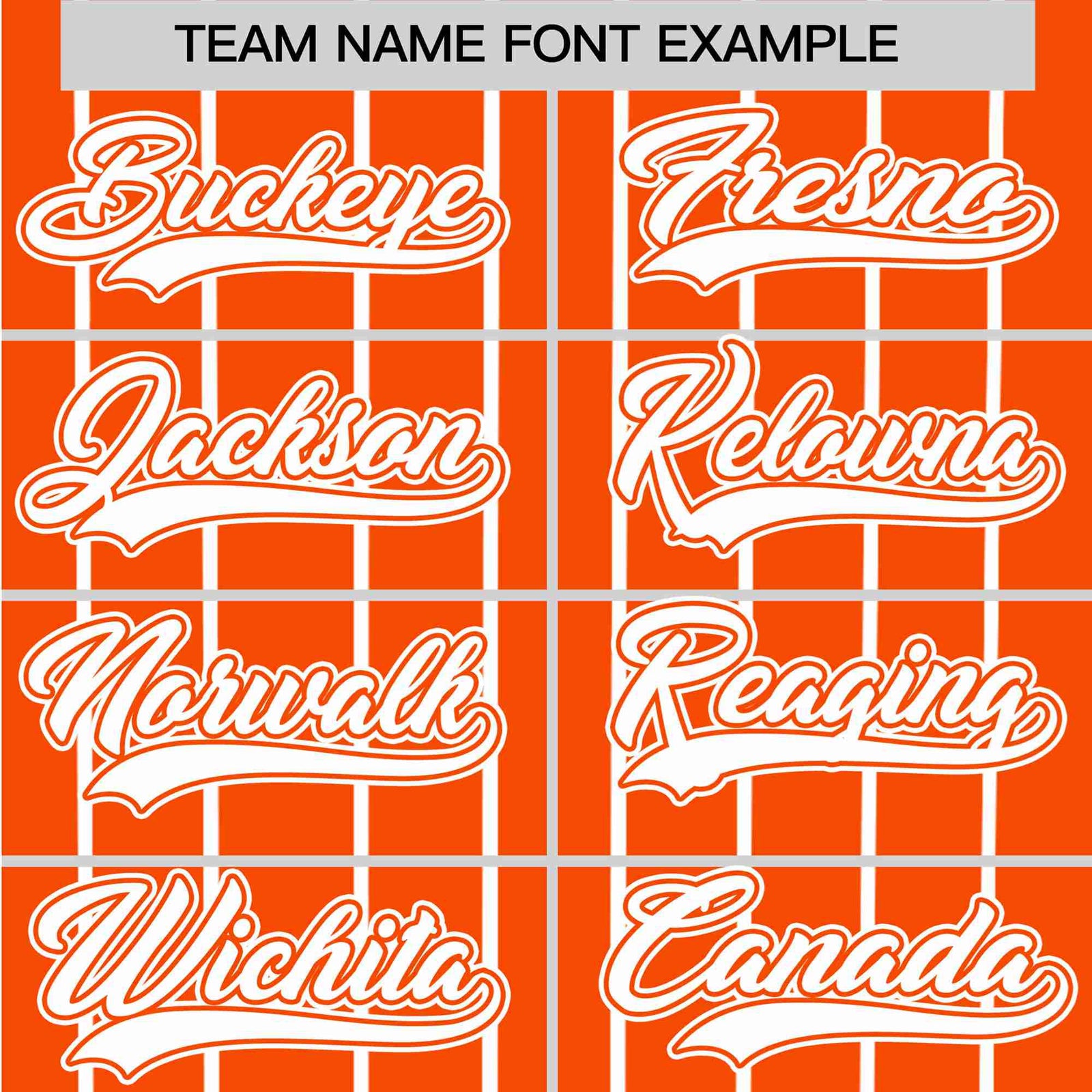 Custom Orange White Pinstripe White-Orange Authentic Baseball Jersey