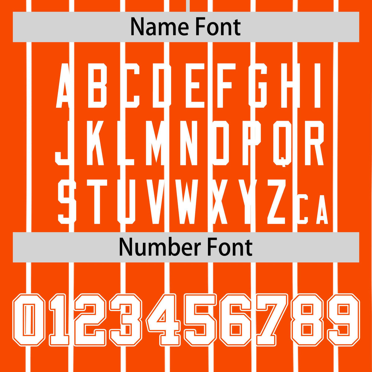 Custom Orange White Pinstripe White-Orange Authentic Baseball Jersey