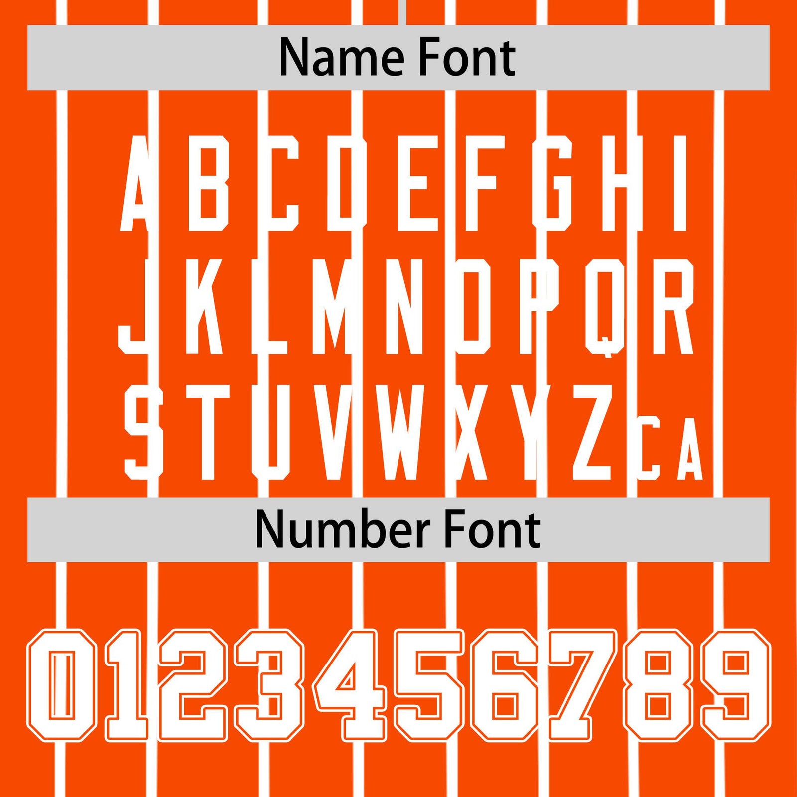 Custom Orange White Pinstripe White-Orange Authentic Baseball Jersey