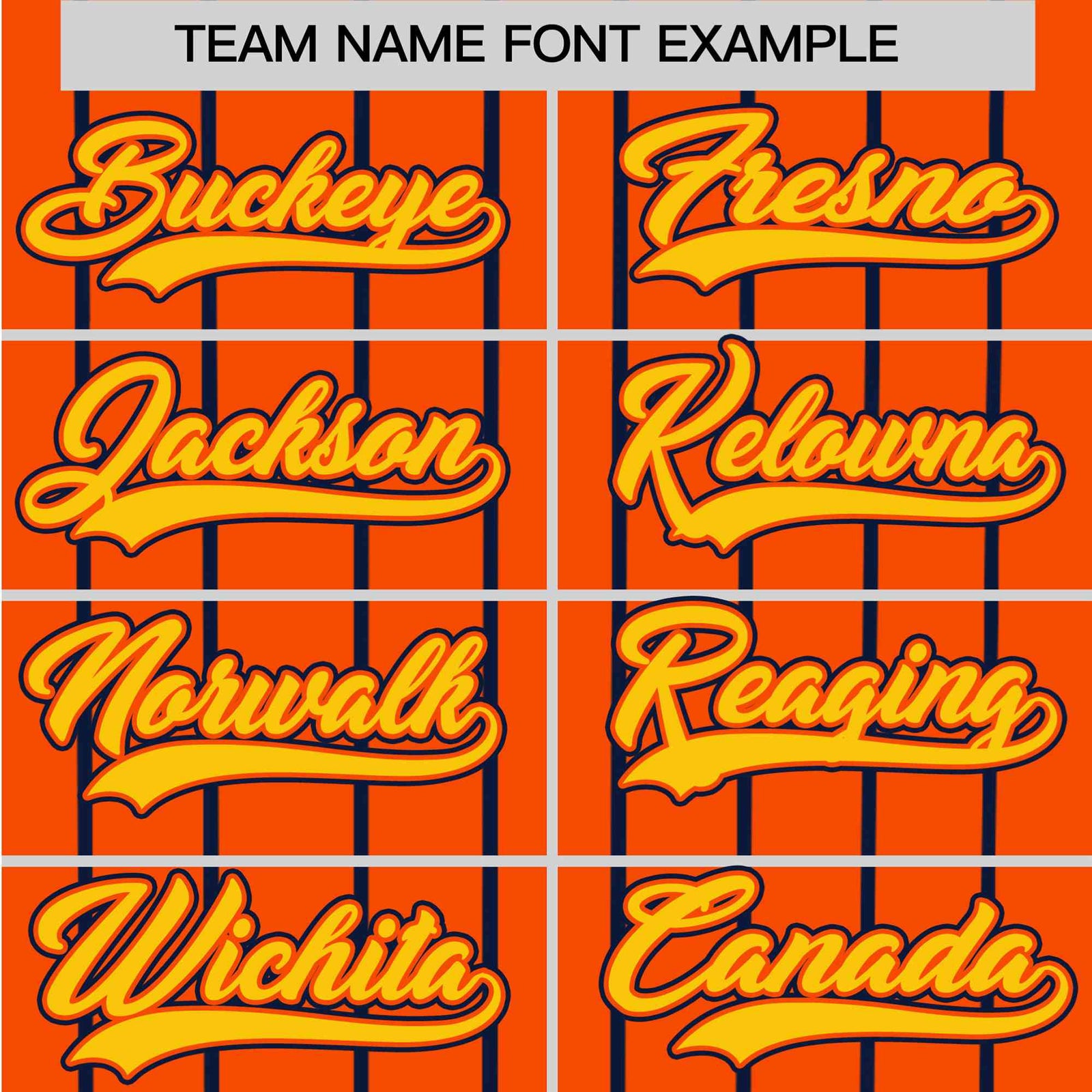 Custom Orange Navy Pinstripe Gold-Navy Authentic Baseball Jersey