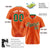 Custom Orange Kelly-Green Pinstripe Kelly-Green White Authentic Baseball Jersey