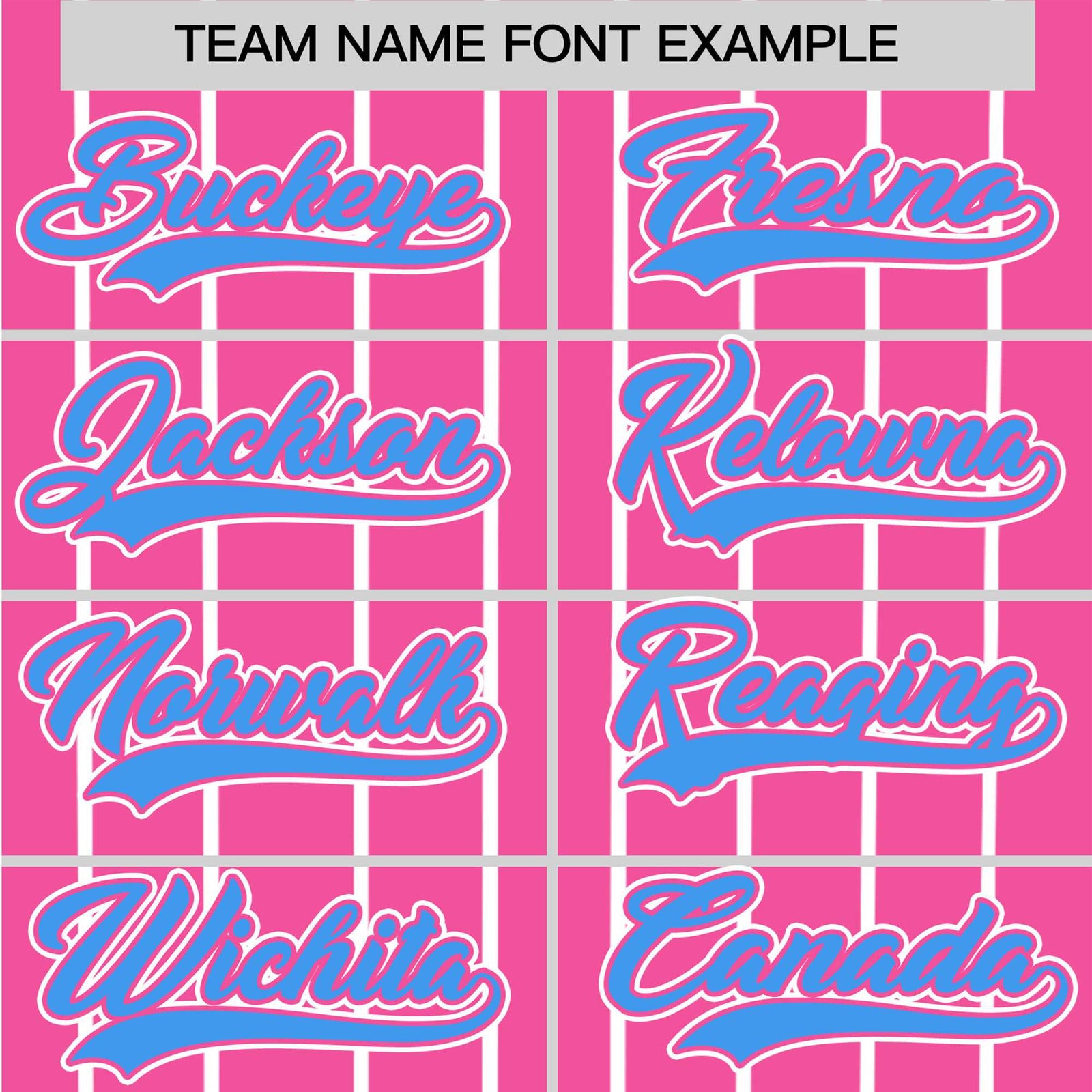 Custom Pink Blue Pinstripe Blue-White Authentic Baseball Jersey