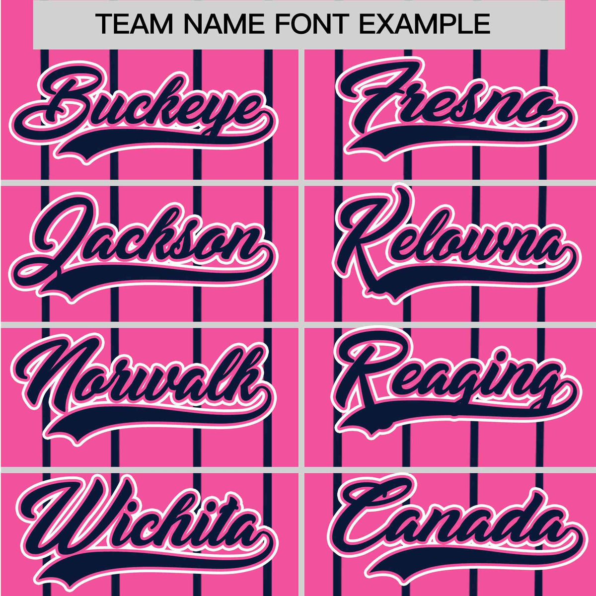 Custom Pink Blue Pinstripe Blue-White Authentic Baseball Jersey