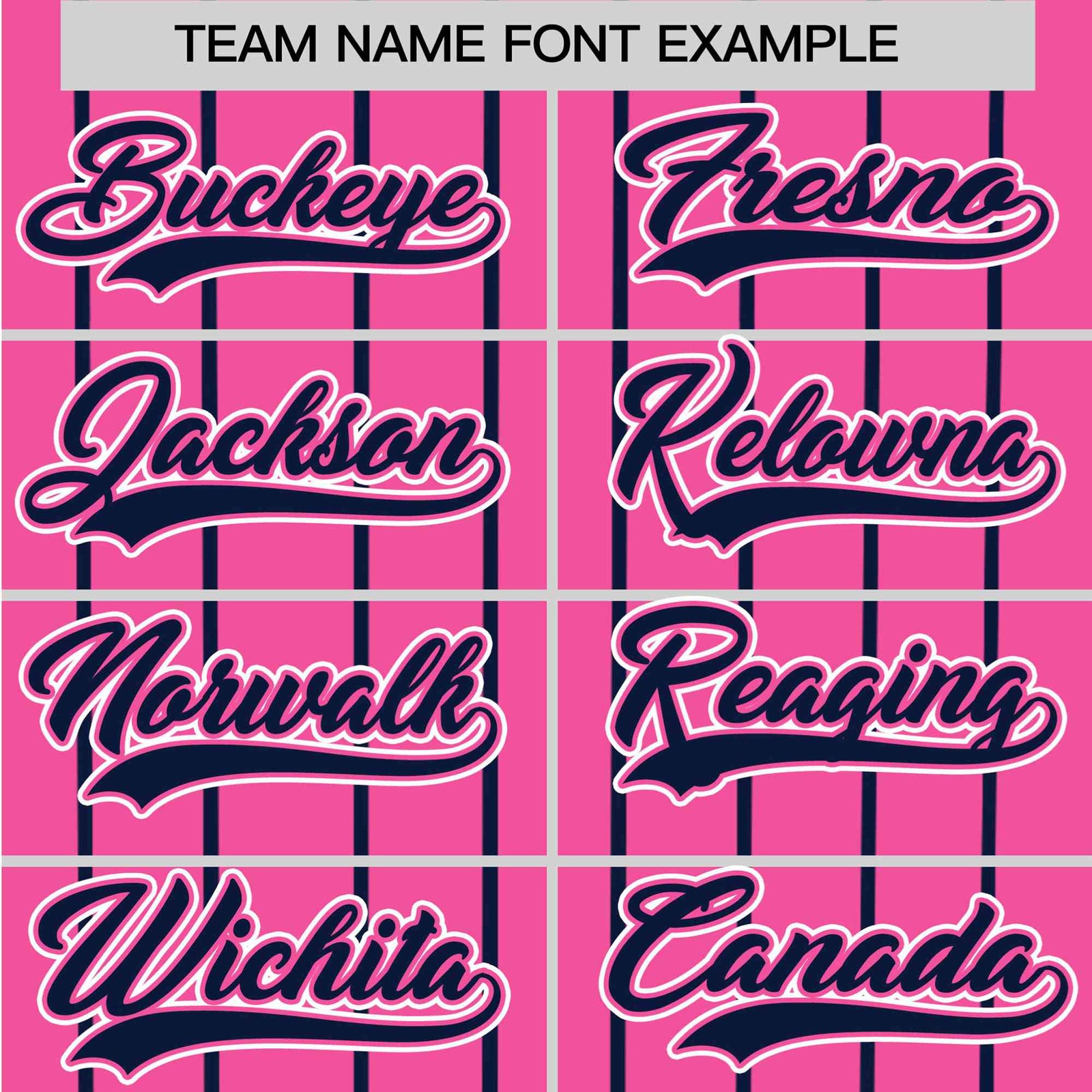 Custom Pink Blue Pinstripe Blue-White Authentic Baseball Jersey