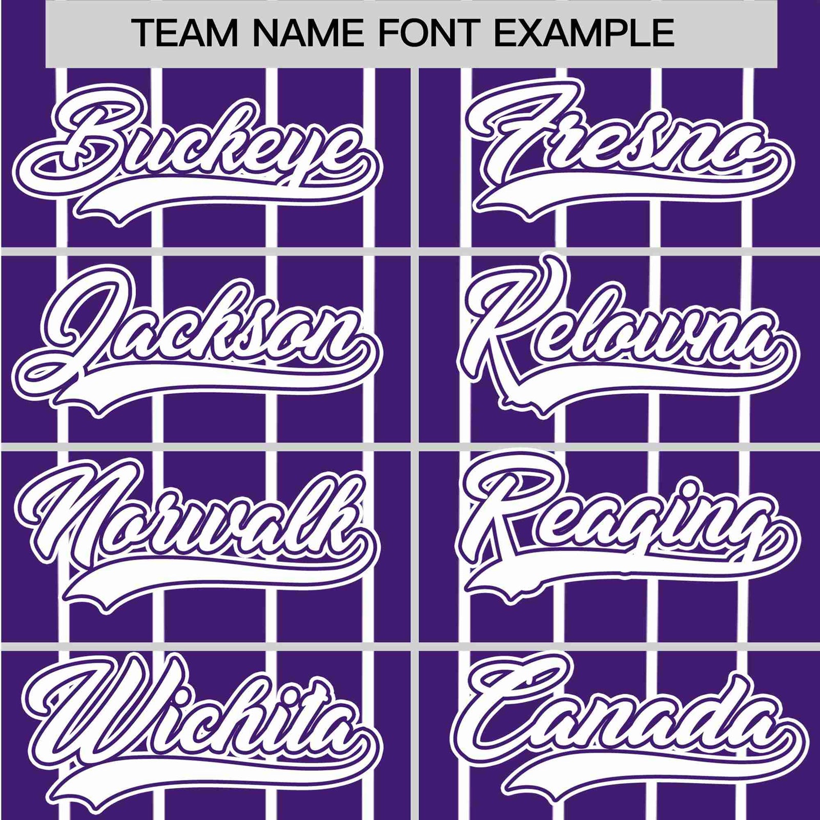 Custom Purple White Pinstripe White-Purple Authentic Baseball Jersey