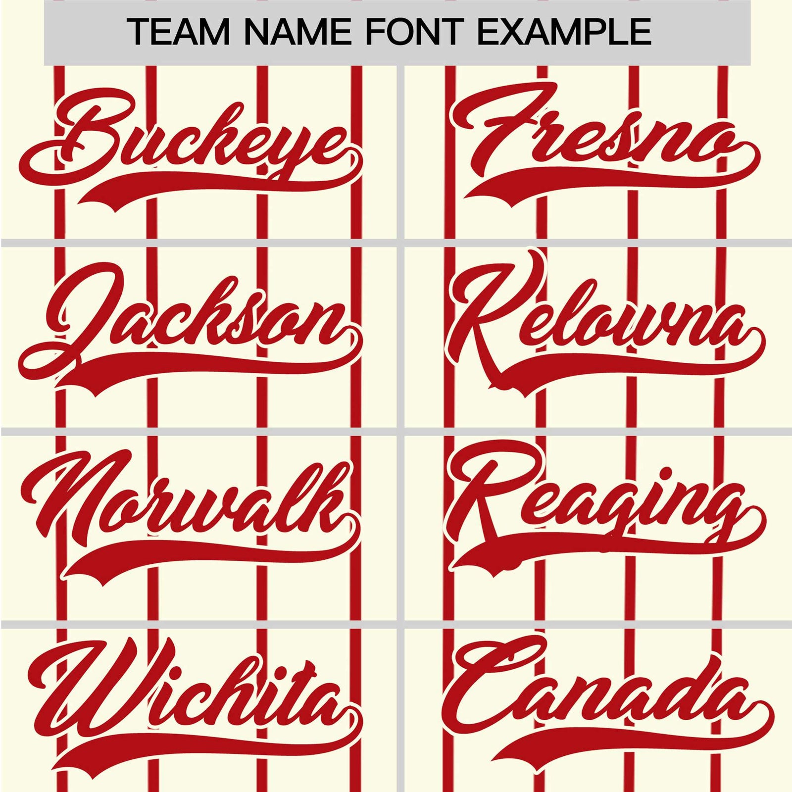 Custom Cream Red Pinstripe Red-White Authentic Baseball Jersey