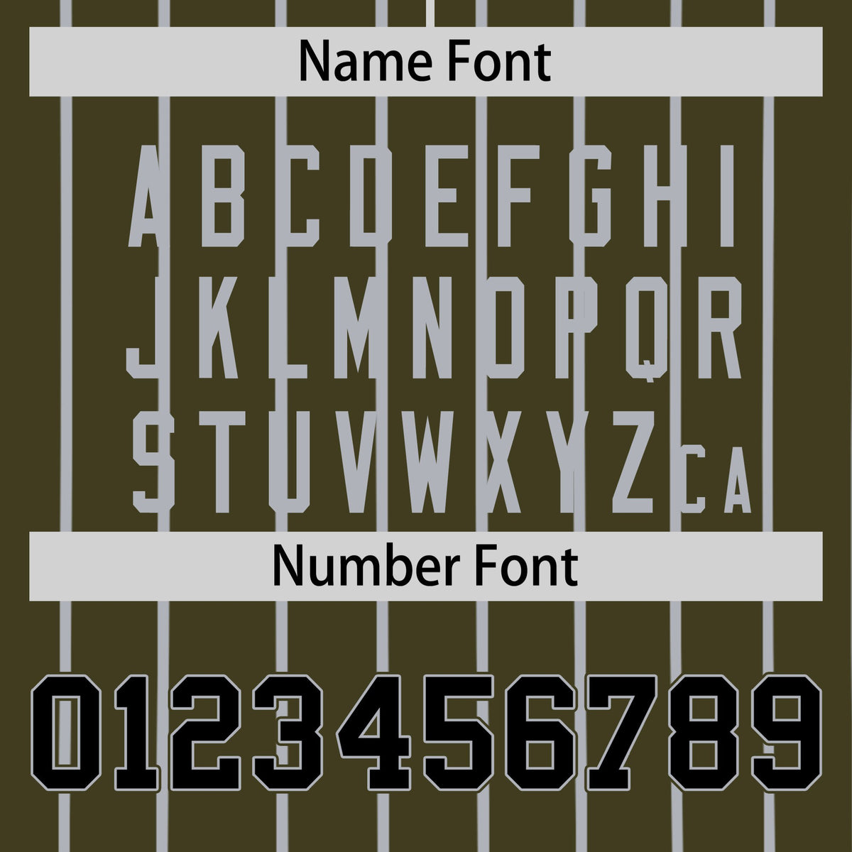 Custom Olive Black Pinstripe Black-Gray Authentic Baseball Jersey