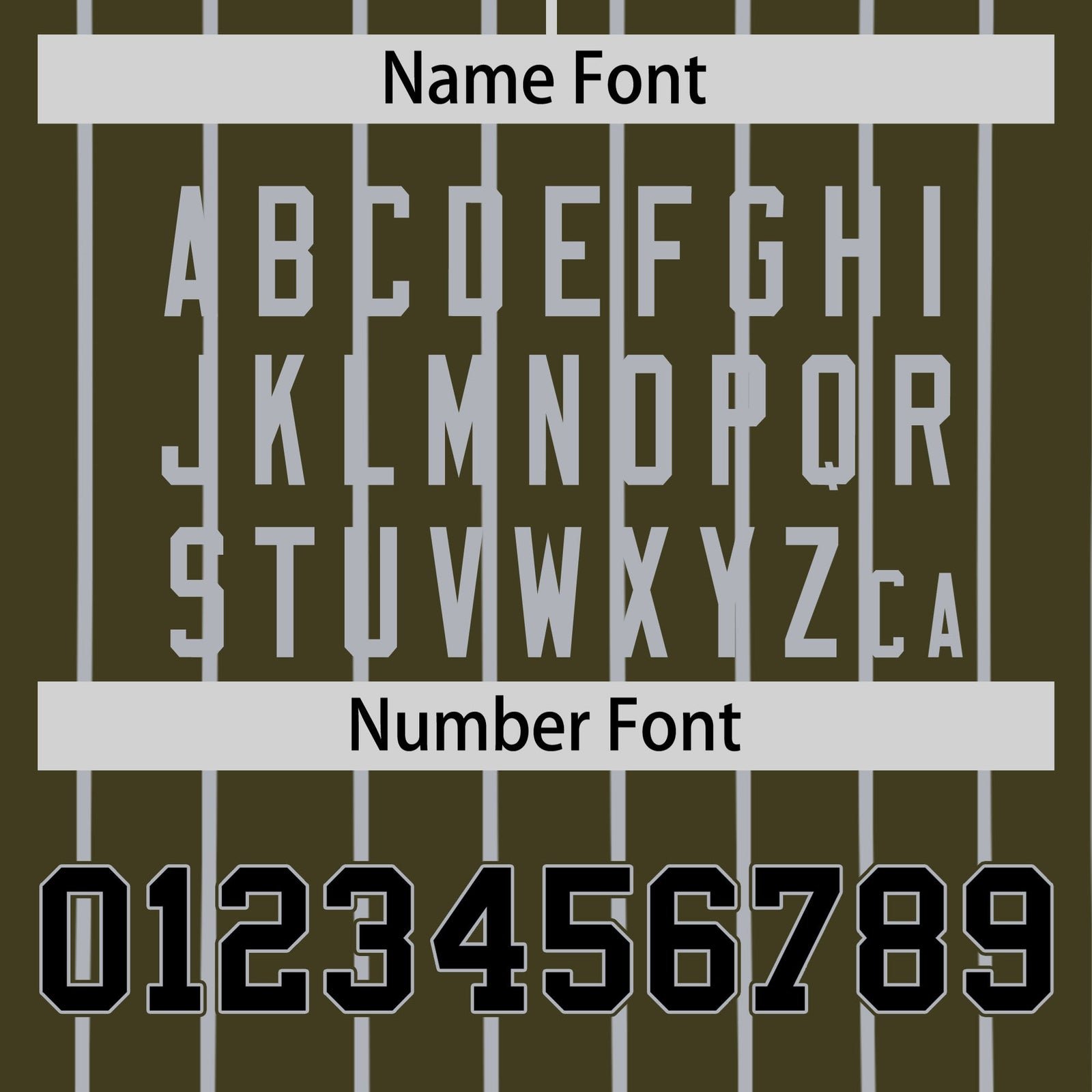 Custom Olive Black Pinstripe Black-Gray Authentic Baseball Jersey