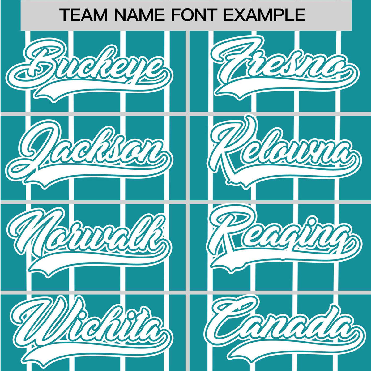 Custom Aqua White Pinstripe White-Aqua Authentic Baseball Jersey