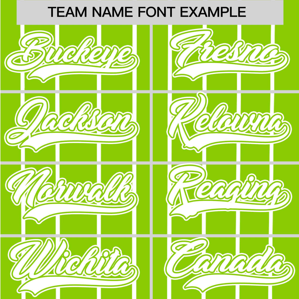 Custom Neon Green White Pinstripe White Neon-Green Authentic Baseball Jersey