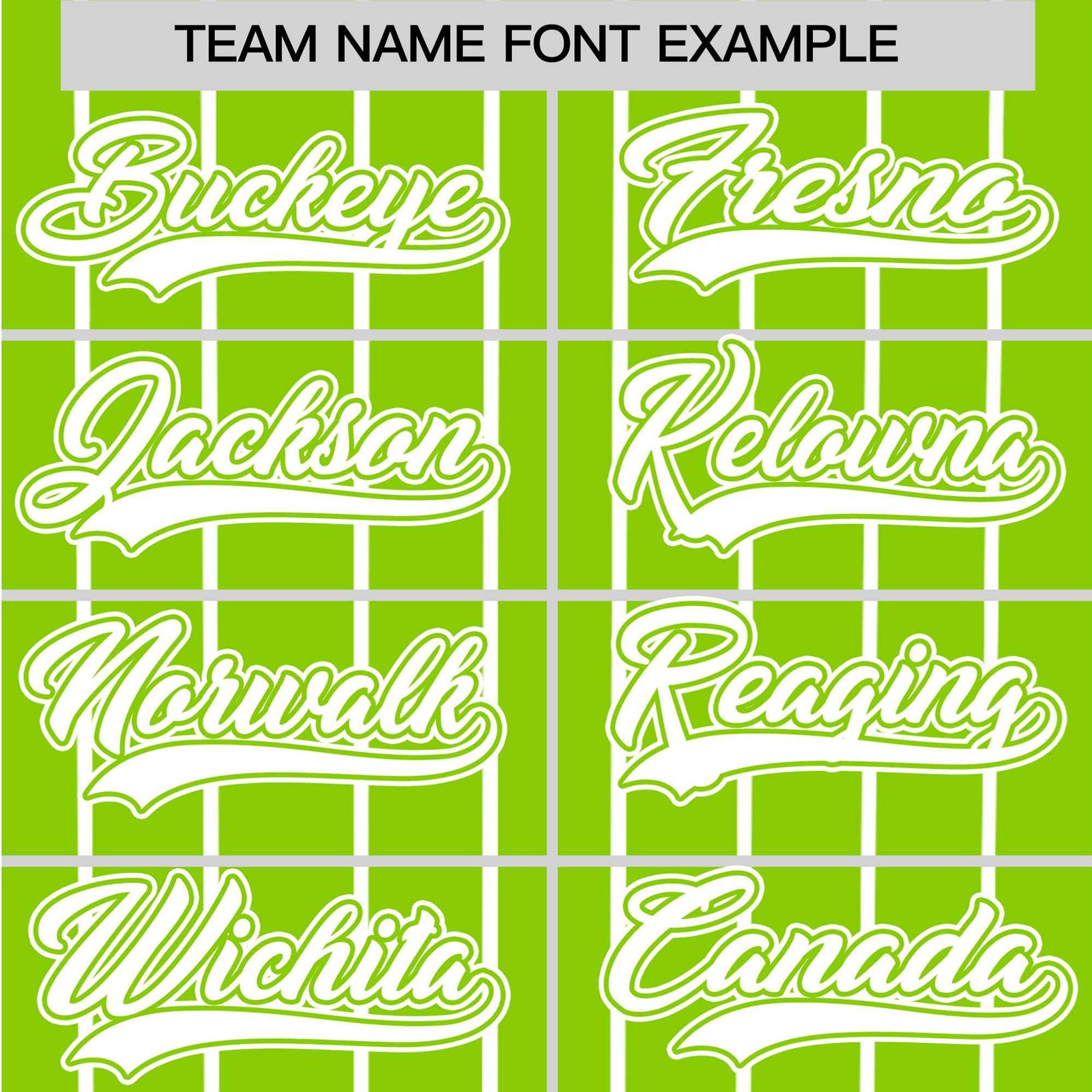 Custom Neon Green White Pinstripe White Neon-Green Authentic Baseball Jersey