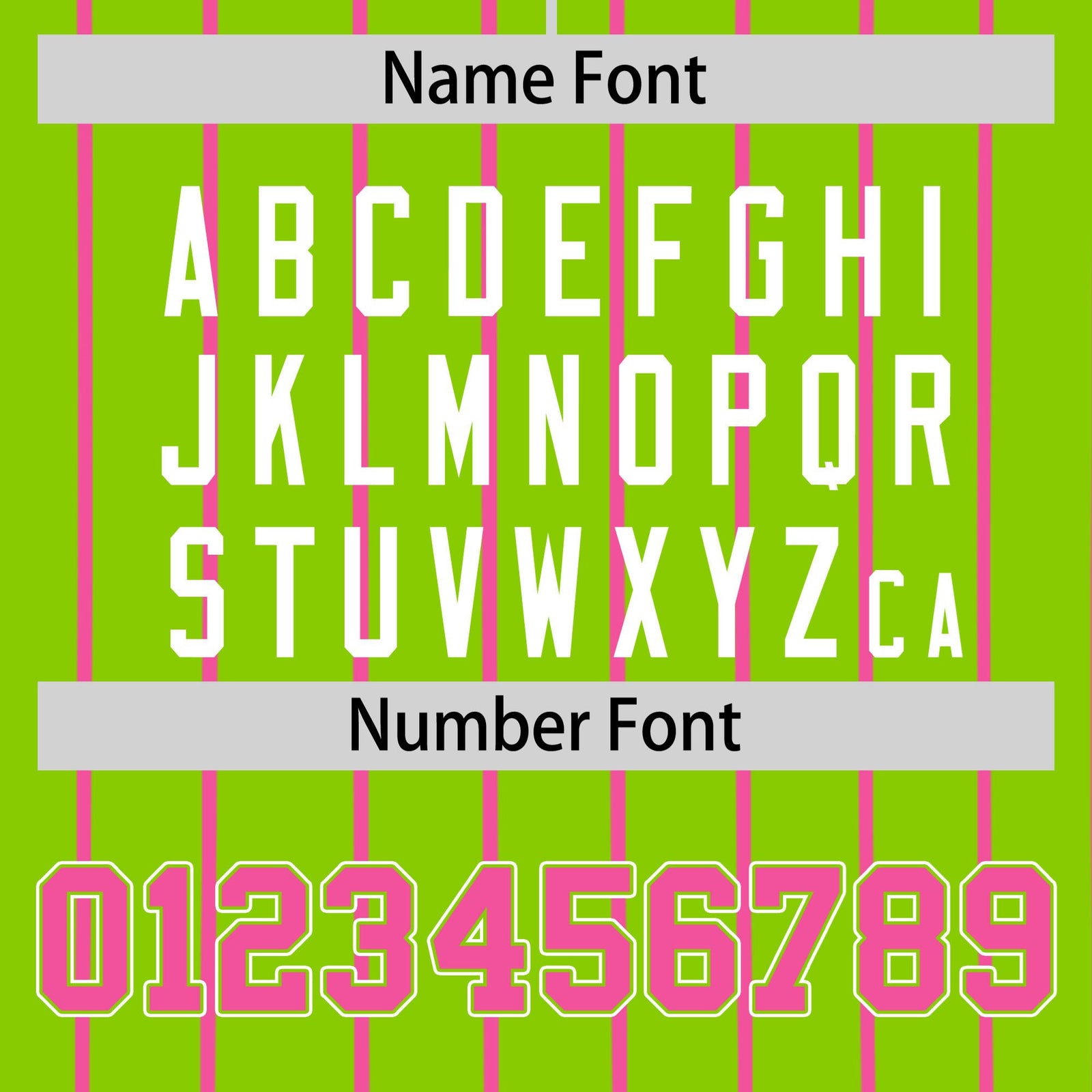 Custom Neon Green Pink Pinstripe Pink-White Authentic Baseball Jersey