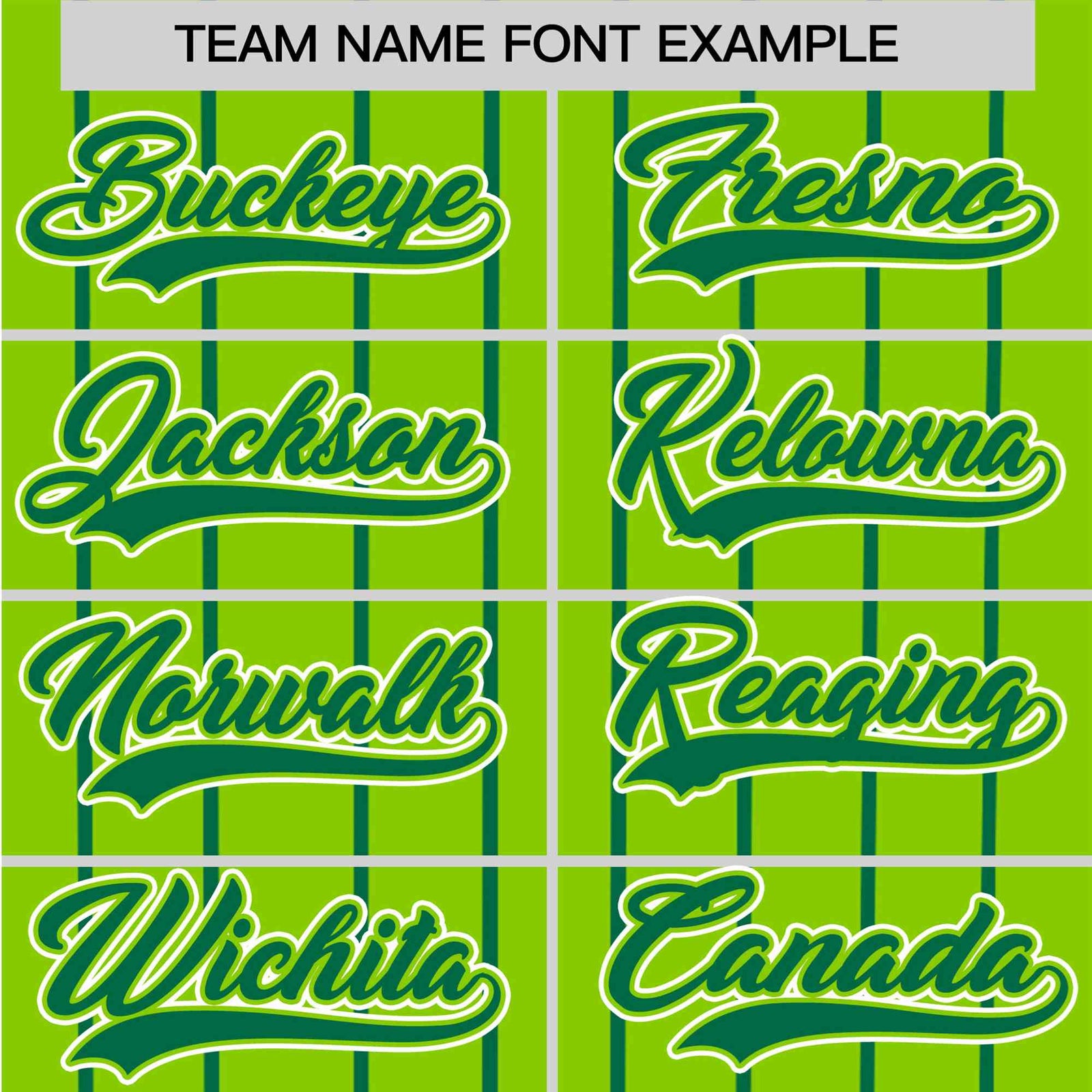 Custom Neon Green Kelly-Green Pinstripe Kelly-Green White Authentic Baseball Jersey