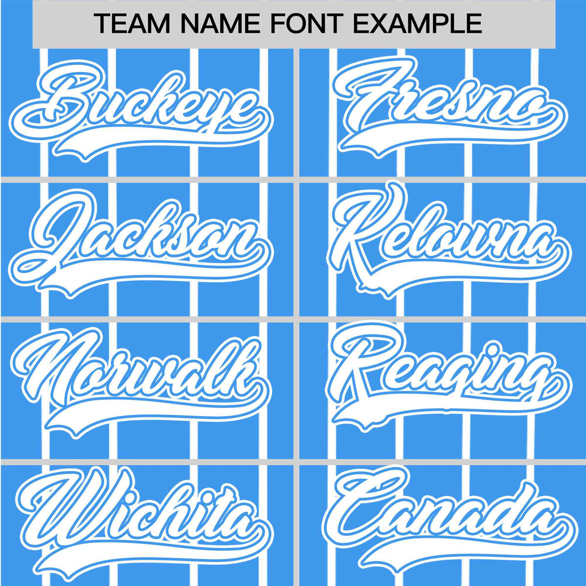 Custom Sky Blue White Pinstripe White Sky-Blue Authentic Baseball Jersey