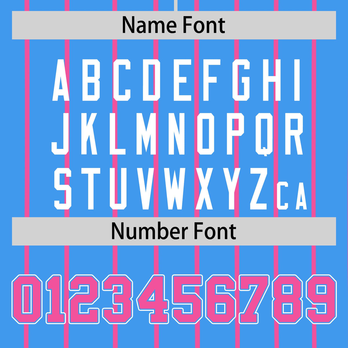 Custom Sky Blue Pink Pinstripe Pink-White Authentic Baseball Jersey