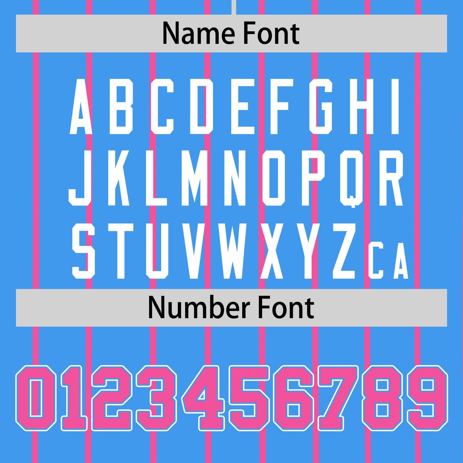 Custom Sky Blue Pink Pinstripe Pink-White Authentic Baseball Jersey