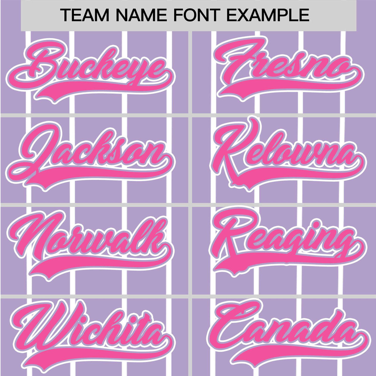 Custom Light Purple White Pinstripe Pink-White Authentic Baseball Jersey