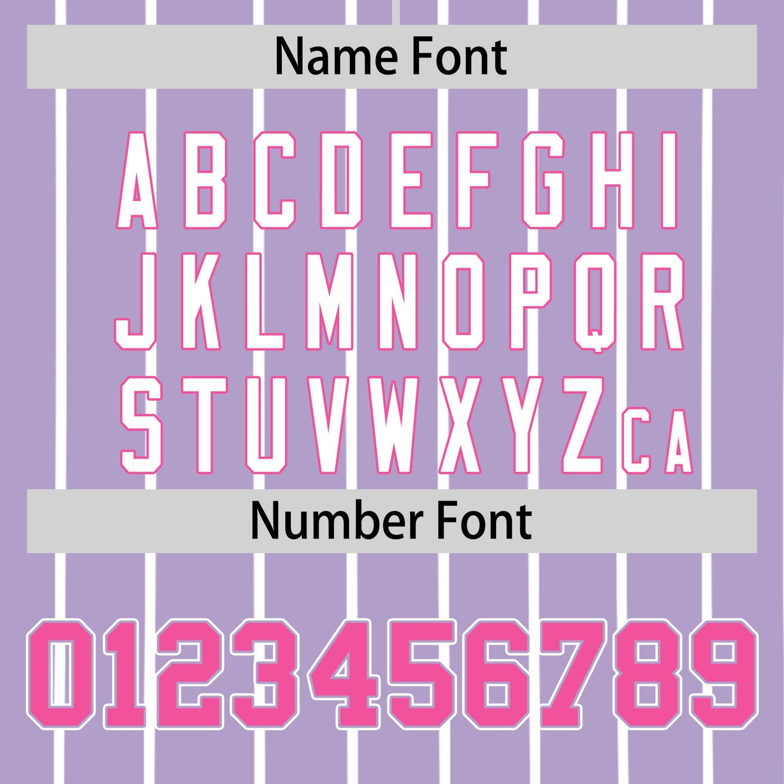 Custom Light Purple White Pinstripe Pink-White Authentic Baseball Jersey