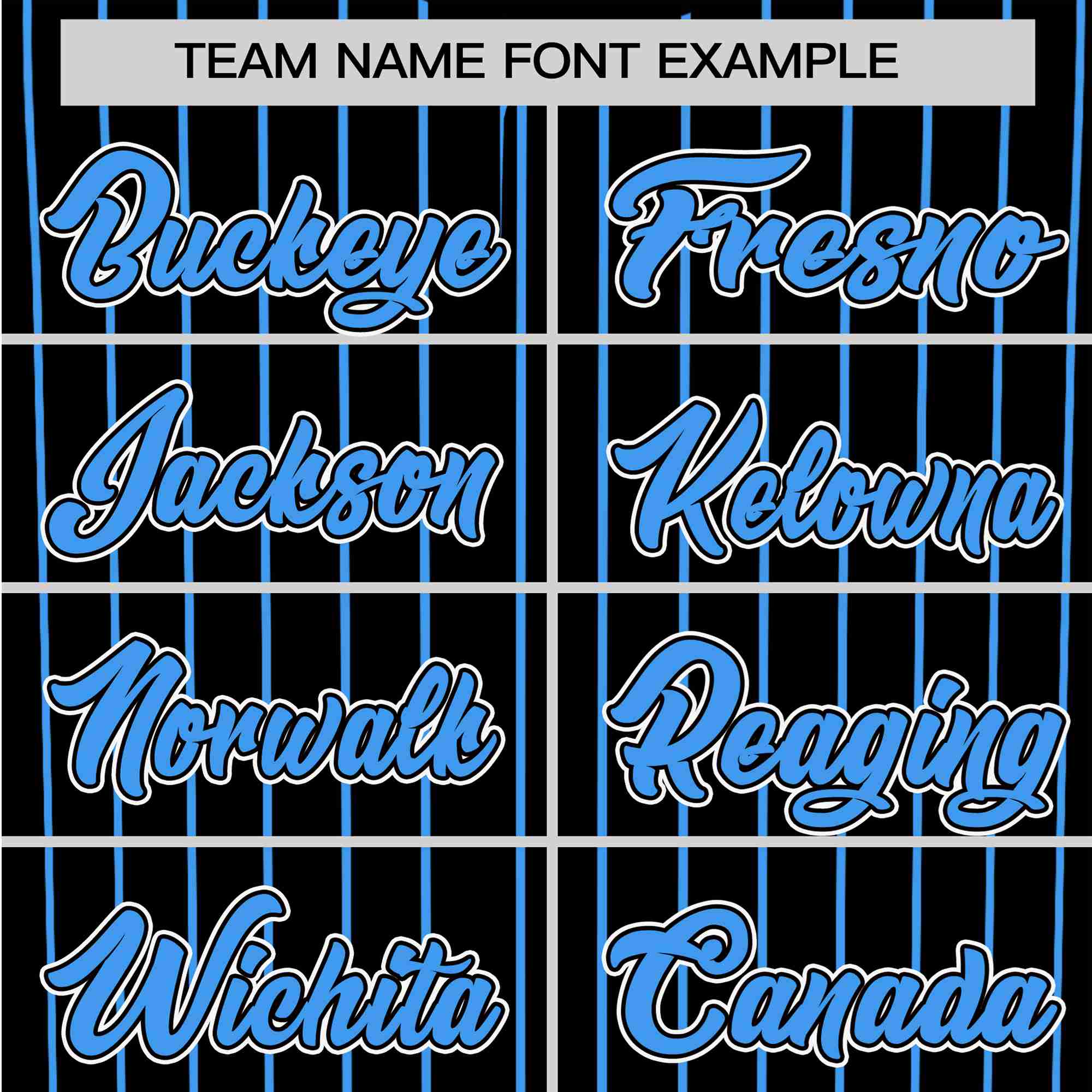 Custom Black Blue Pinstripe Blue-White Authentic Baseball Jersey