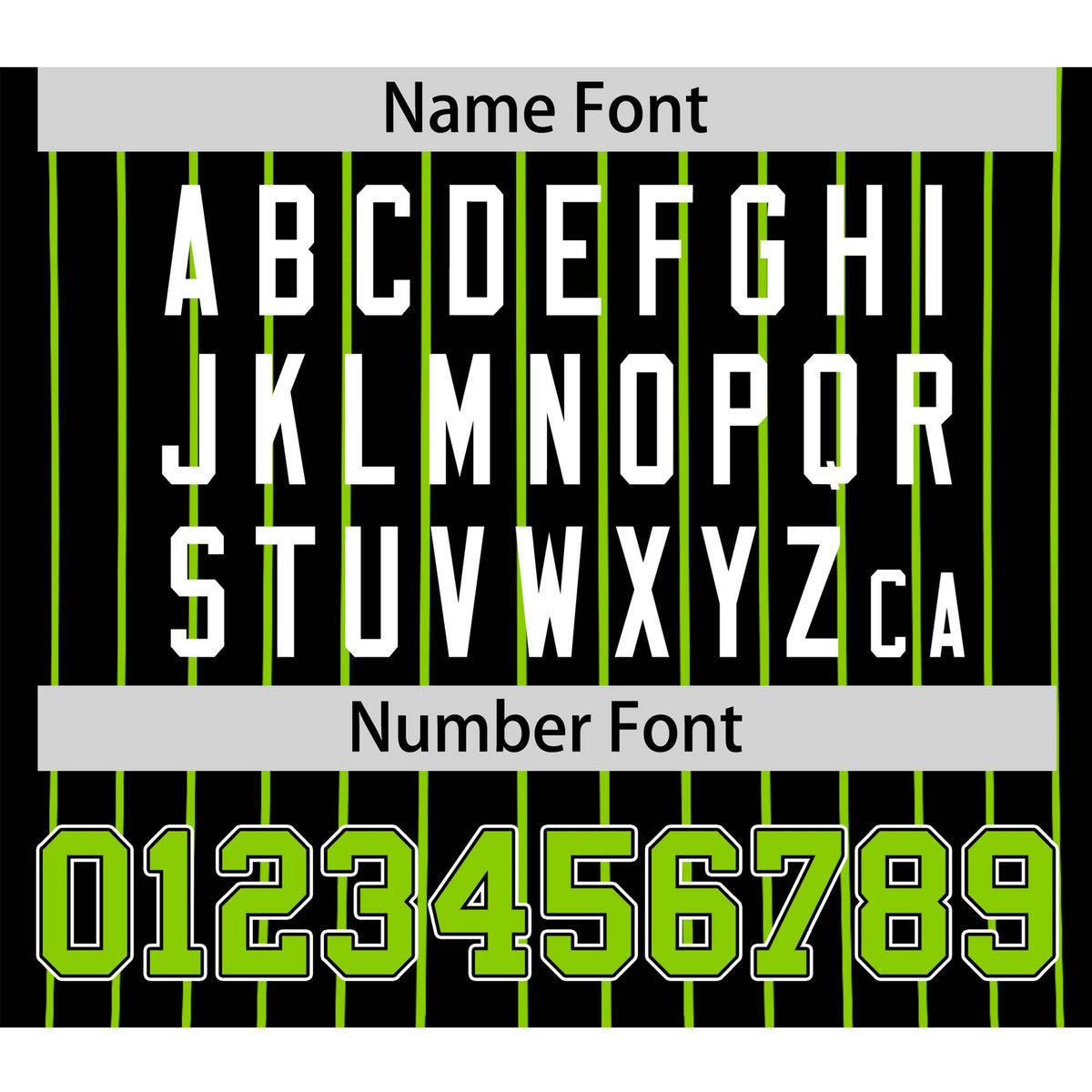 Custom Black Neon-Green Pinstripe Neon-Green White Authentic Baseball Jersey