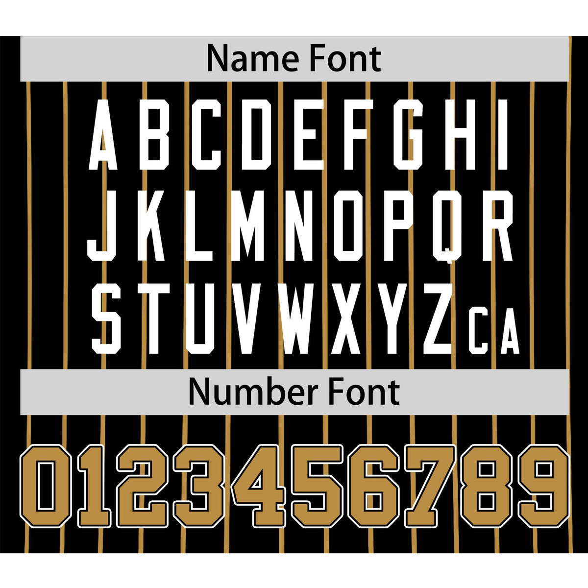 Custom Black Old-Gold Pinstripe Old-Gold White Authentic Baseball Jersey