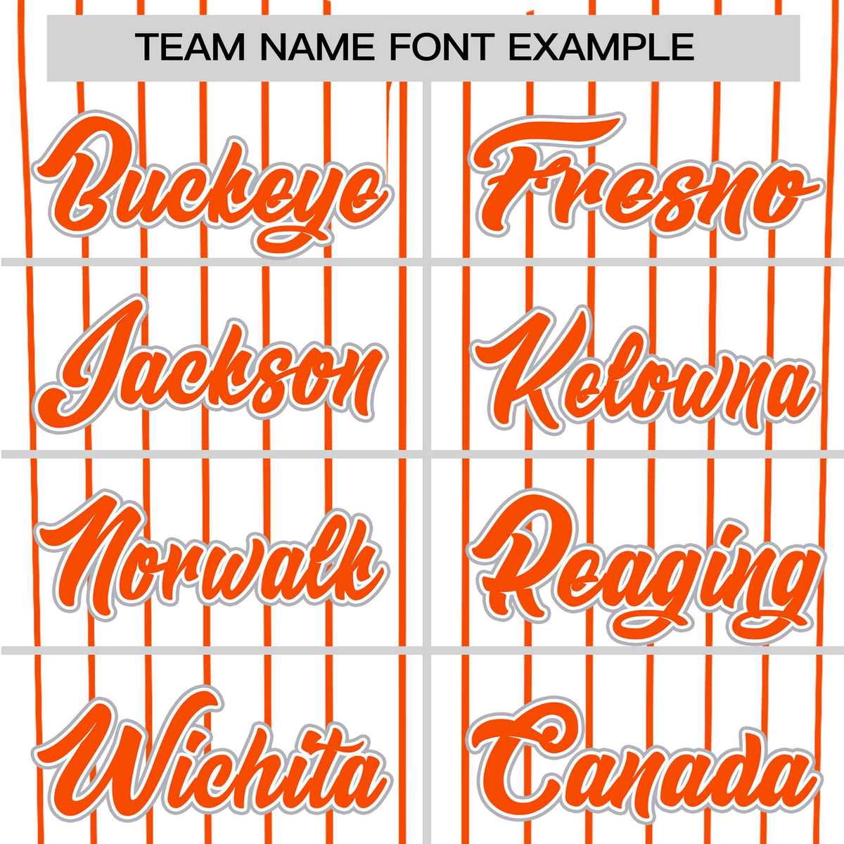 Custom White Orange Pinstripe White-Orange Authentic Baseball Jersey