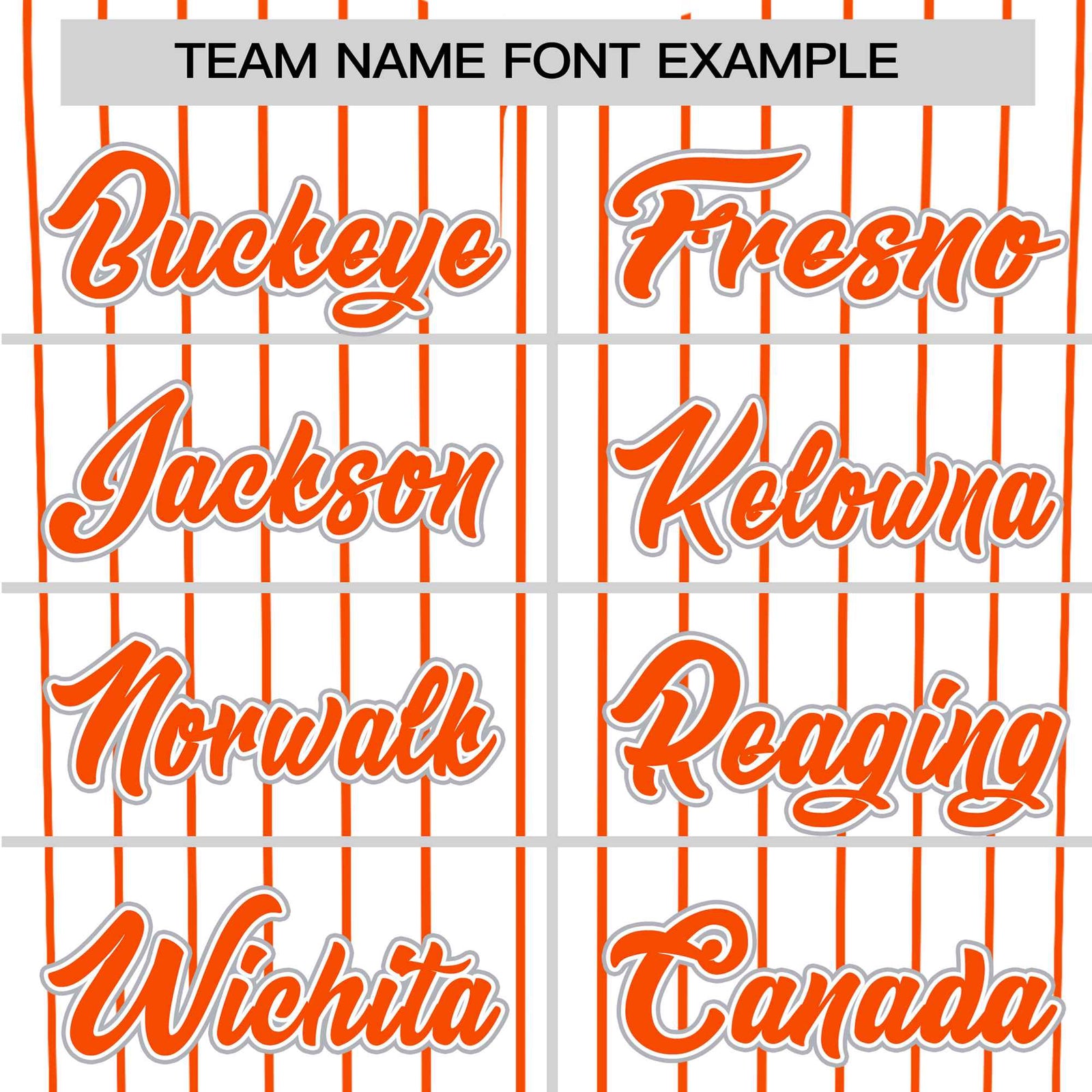 Custom White Orange Pinstripe White-Orange Authentic Baseball Jersey