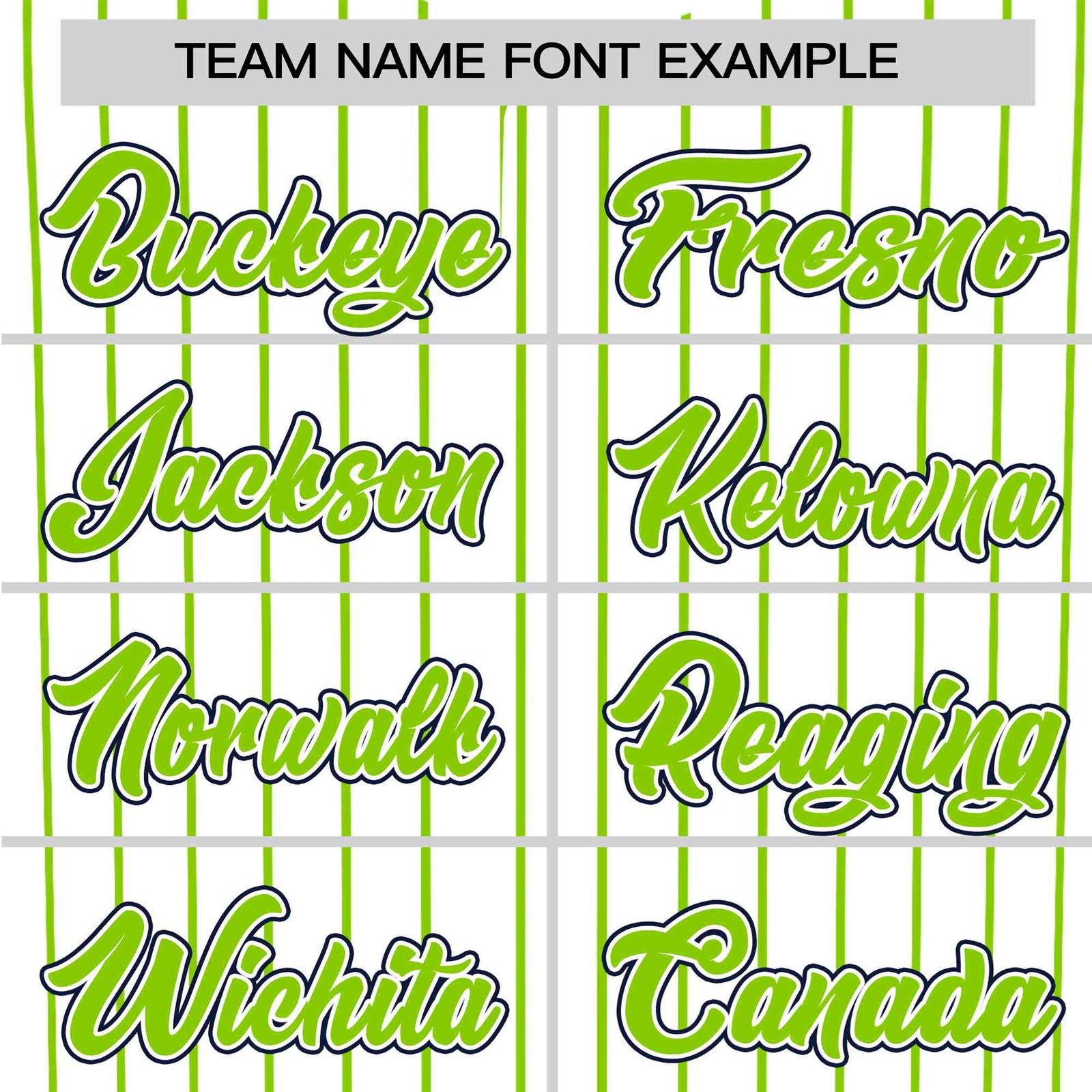 Custom White Neon-Green Pinstripe White Neon-Green Black Authentic Baseball Jersey