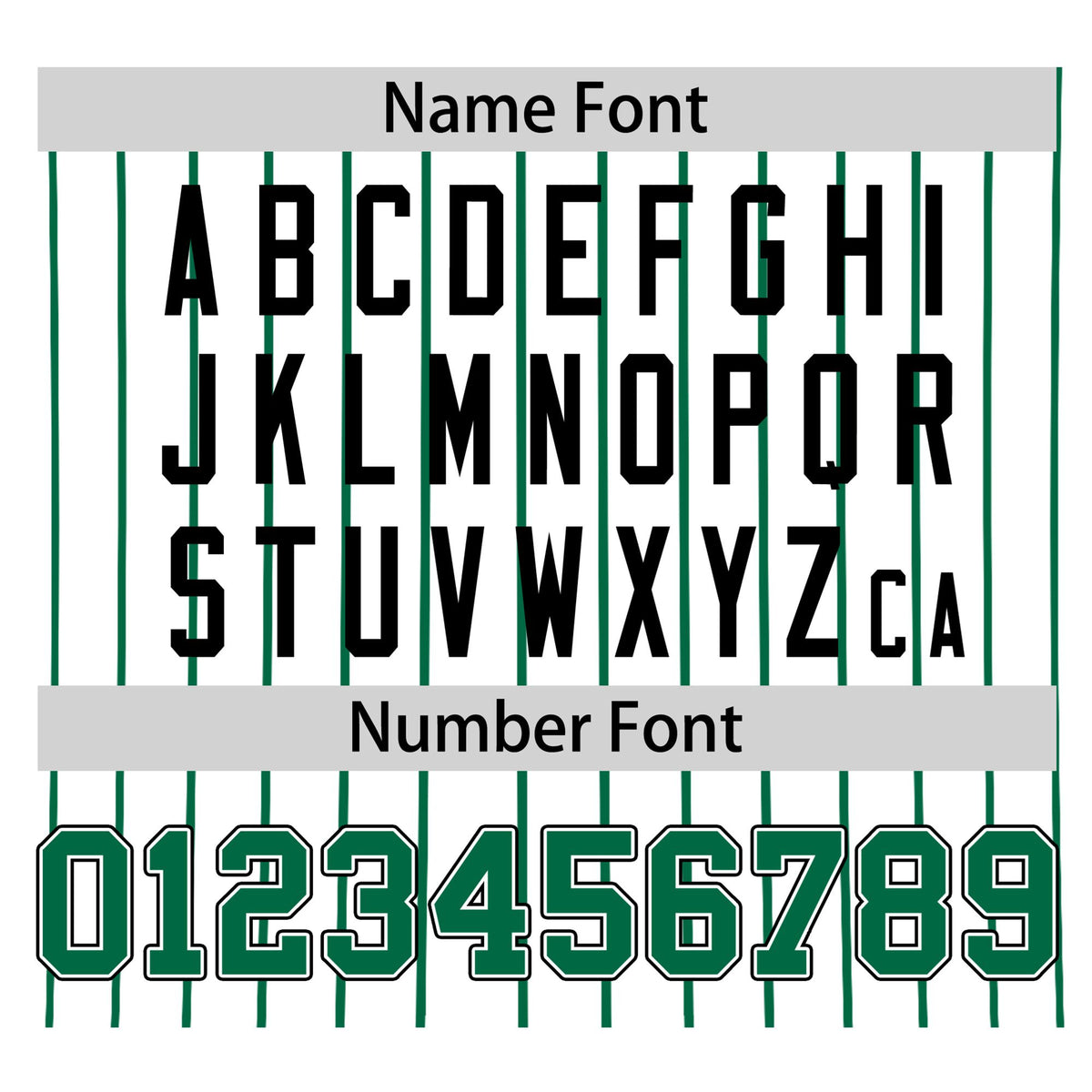 Custom White Kelly-Green Pinstripe White Kelly-Green Black Authentic Baseball Jersey