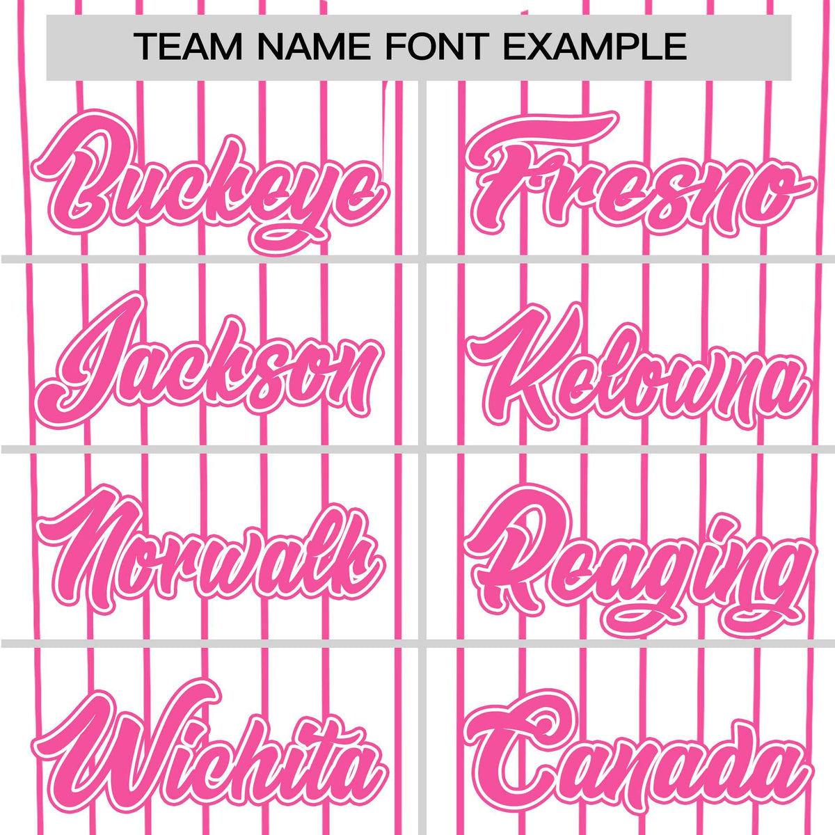 Custom White Pink Pinstripe White-Pink Authentic Baseball Jersey