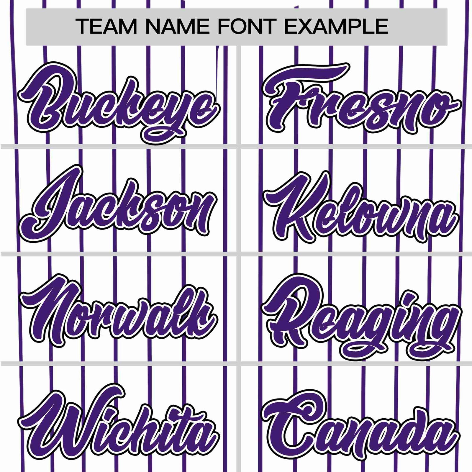 Custom White Purple Pinstripe White-Purple Black Authentic Baseball Jersey