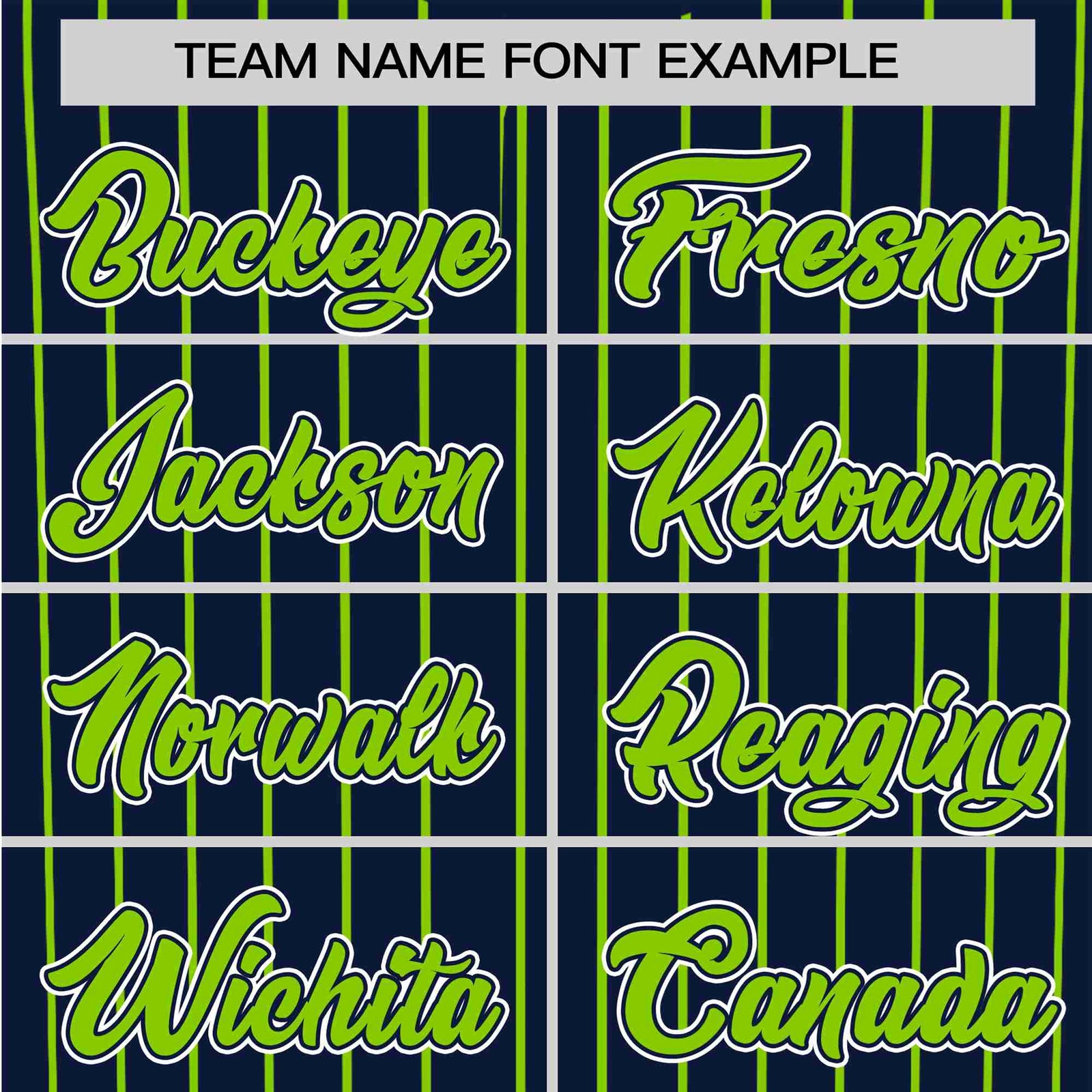 Custom Navy Neon-Green Pinstripe Neon-Green White Authentic Baseball Jersey