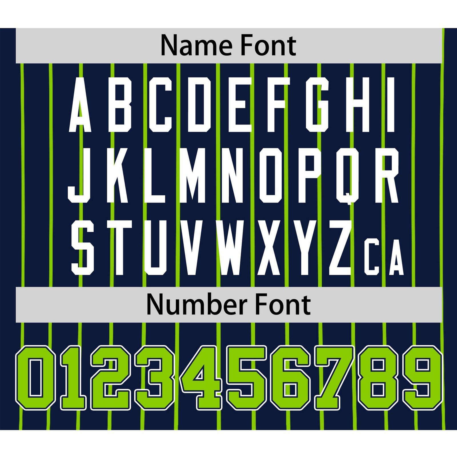 Custom Navy Neon-Green Pinstripe Neon-Green White Authentic Baseball Jersey