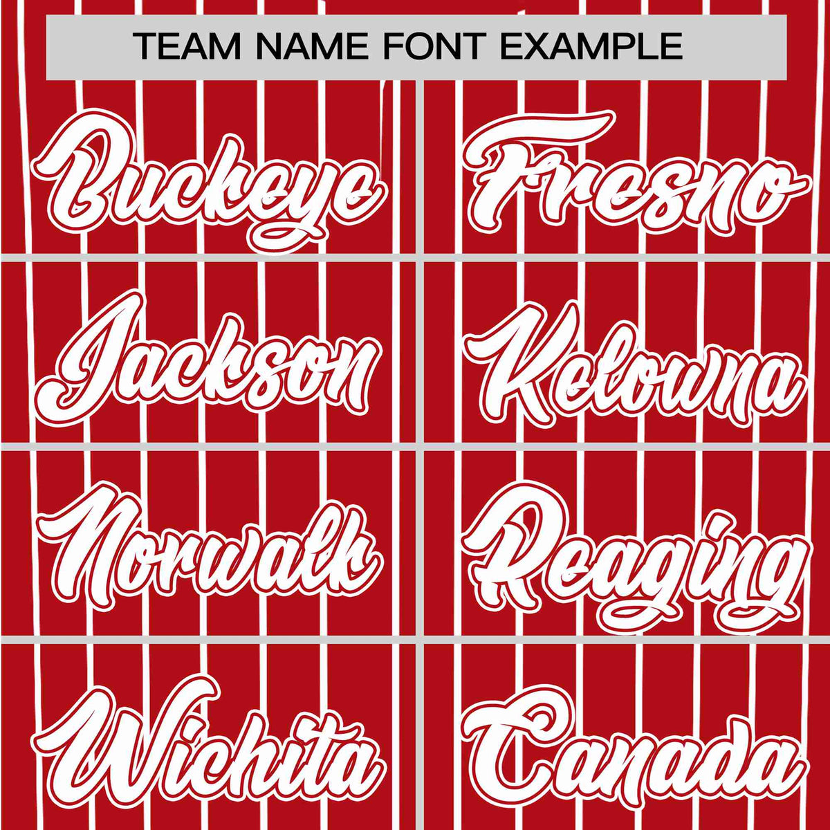 Custom Red White Pinstripe White-Red Authentic Baseball Jersey