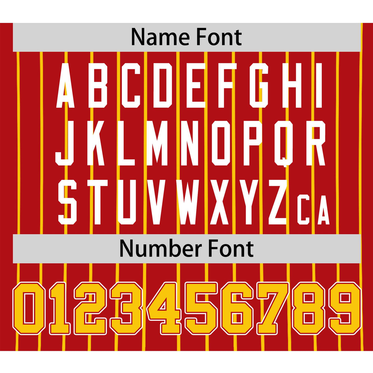 Custom Red Yellow Pinstripe Yellow-White Authentic Baseball Jersey